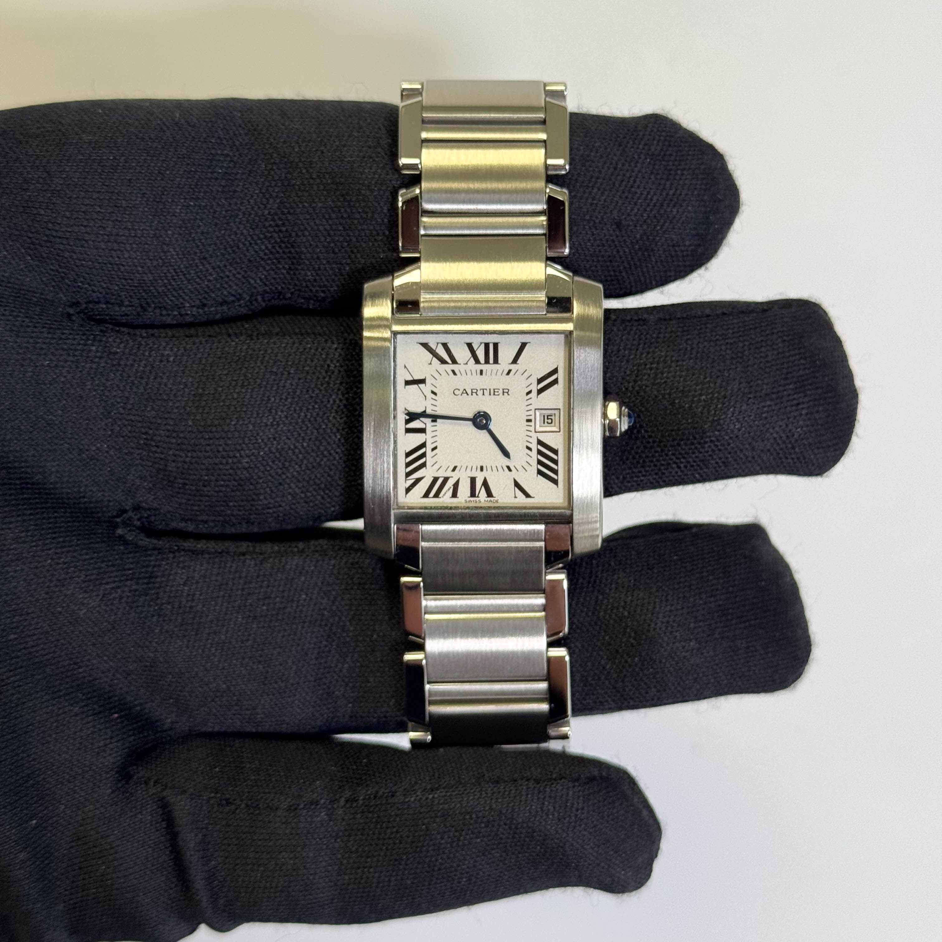 Cartier Tank 25mm White Dial Watch Ref# W51011Q3