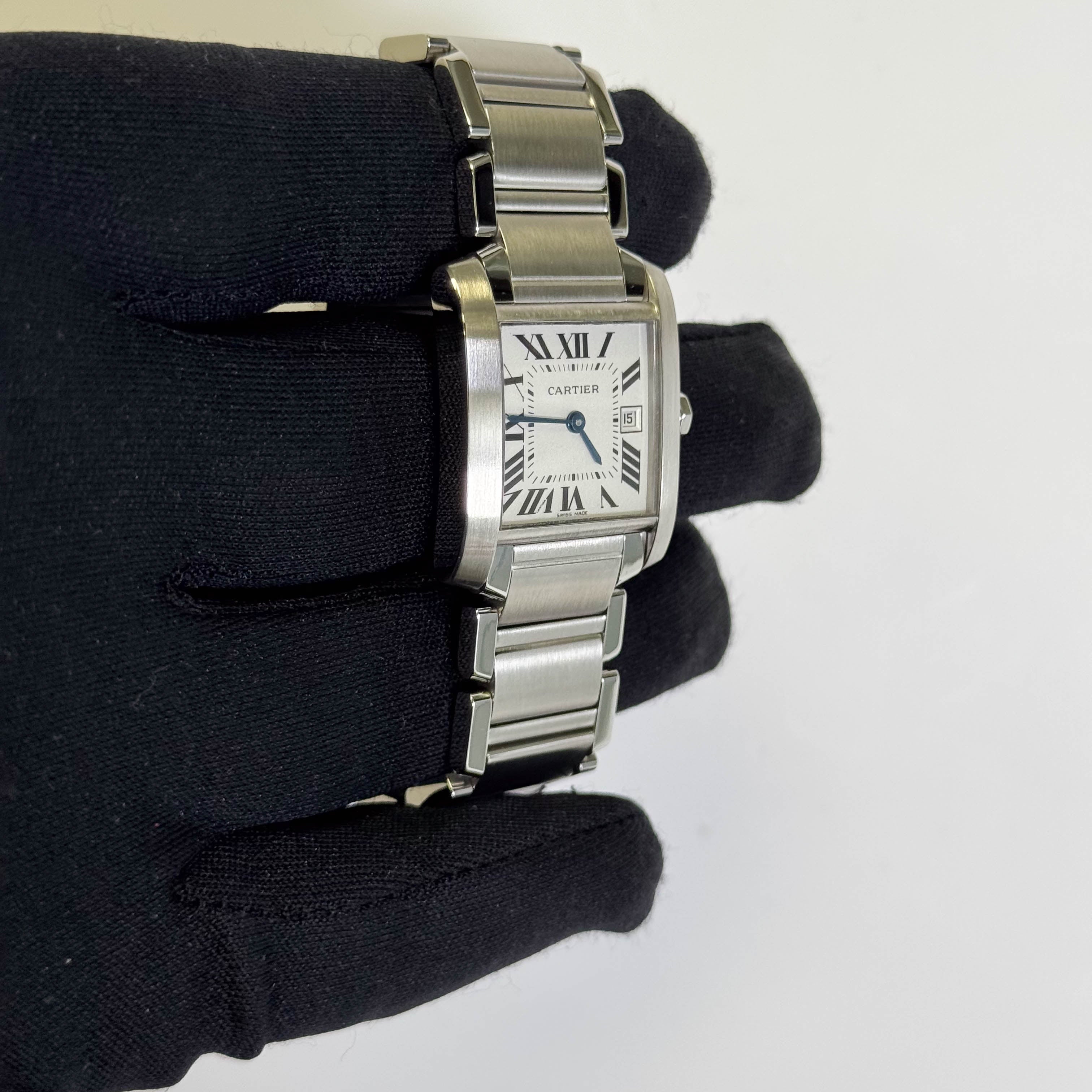 Cartier Tank 25mm White Dial Watch Ref# W51011Q3