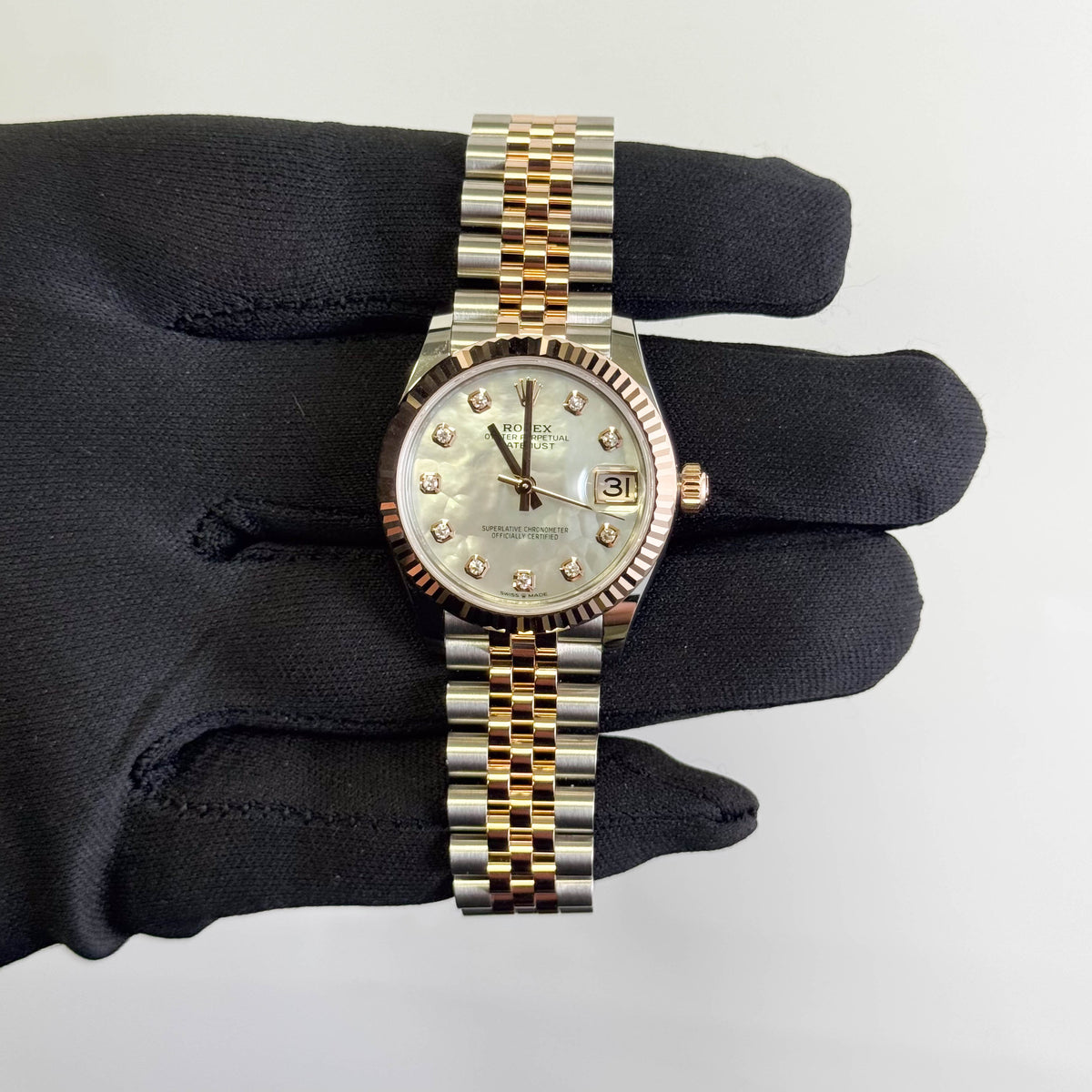 Rolex Datejust 41mm MOP Diamond Dial Watch Ref# 278271