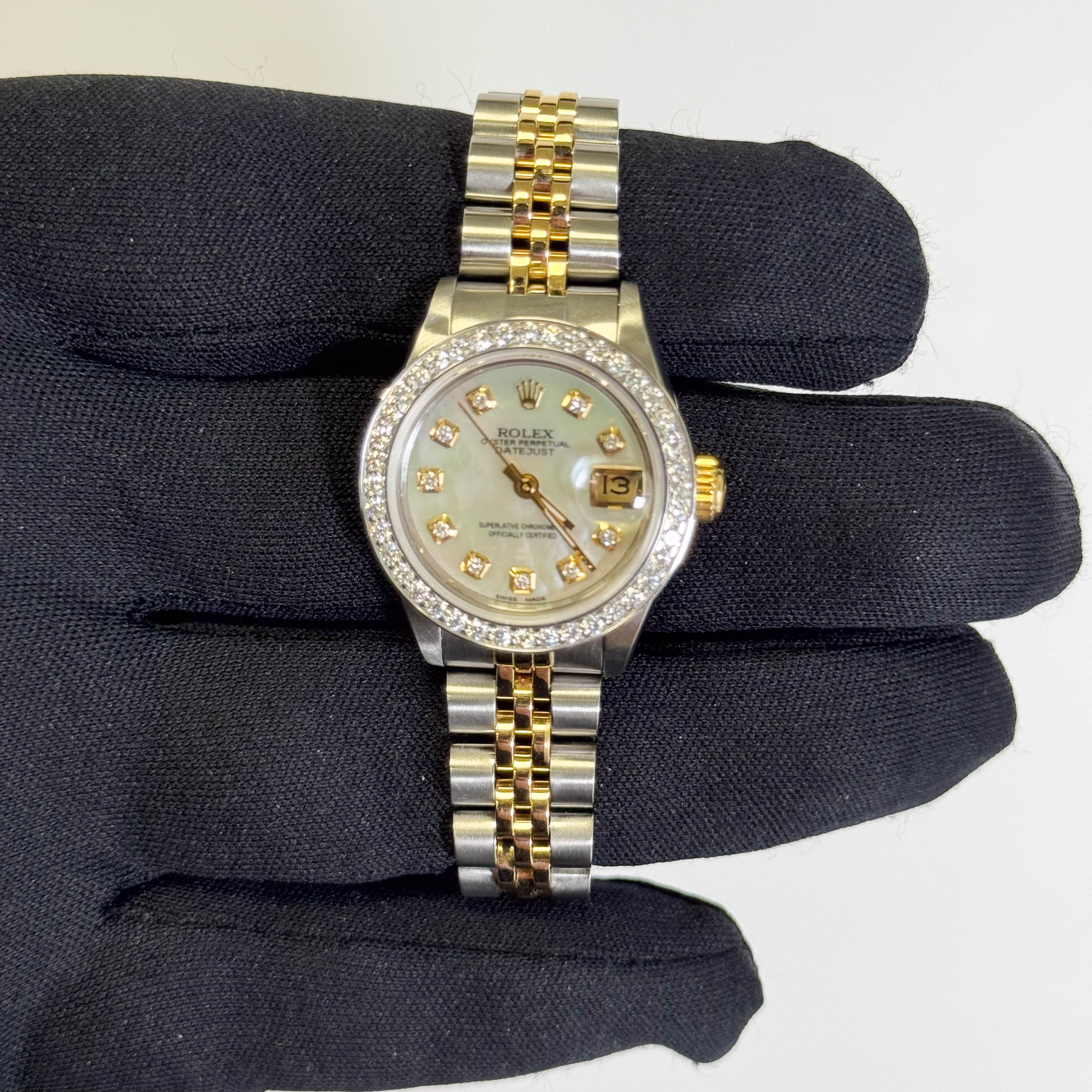 Rolex Datejust 26mm MOP Dial Watch Ref# 69173 - Happy Jewelers Fine Jewelry Lifetime Warranty