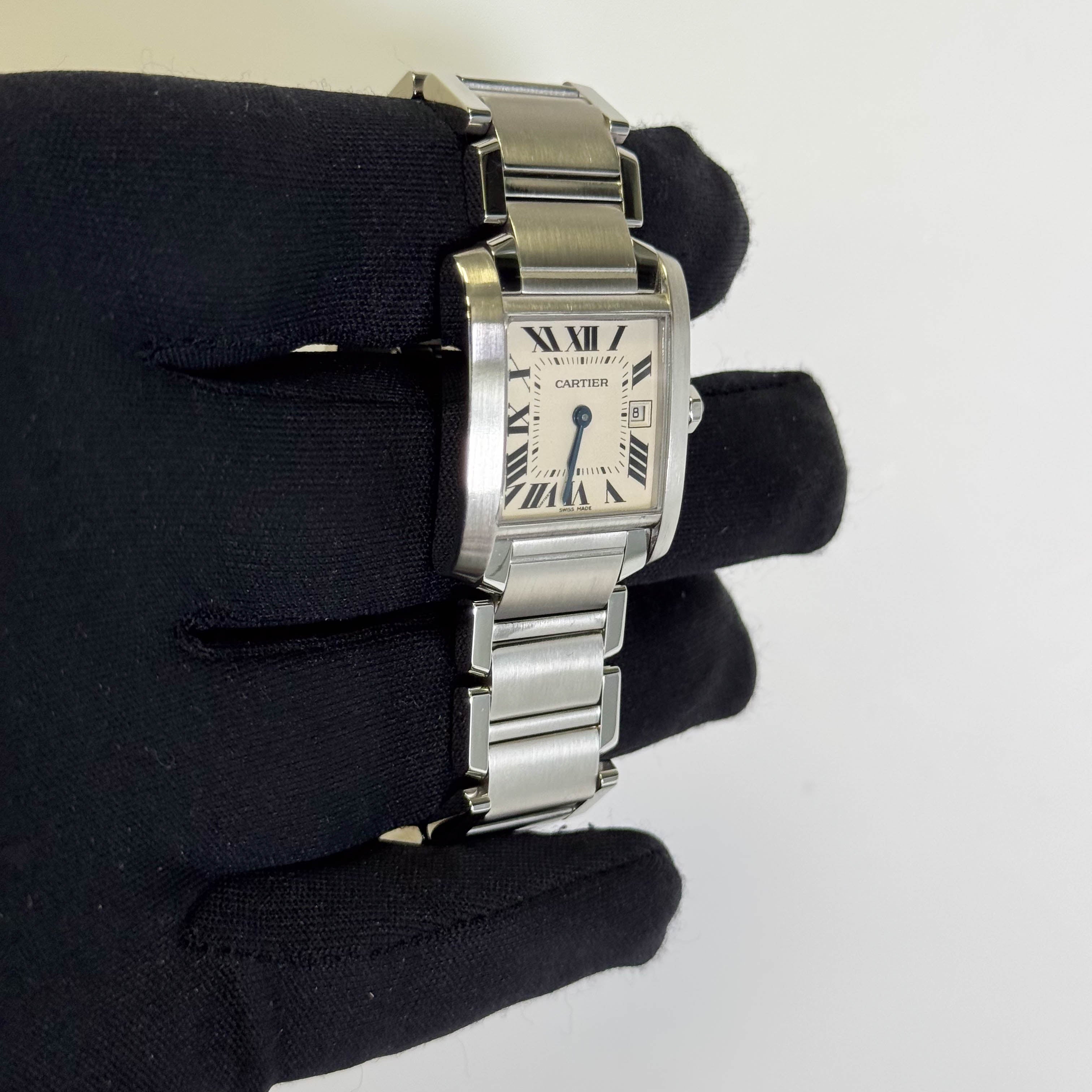 Cartier Tank 25mm White Dial Watch Ref# W51011Q3