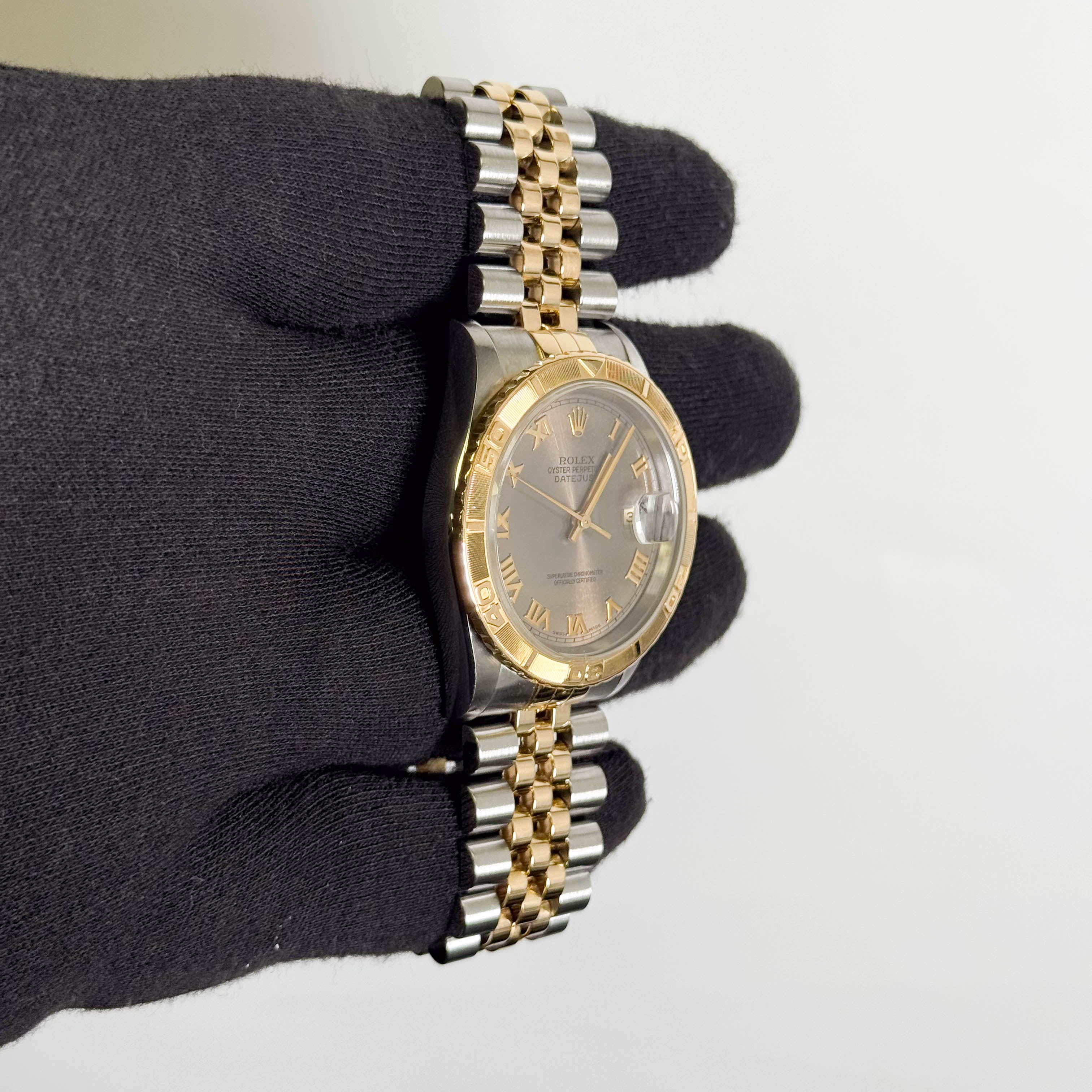 Rolex Datejust 36mm Rhodium Dial Watch Ref# 16263