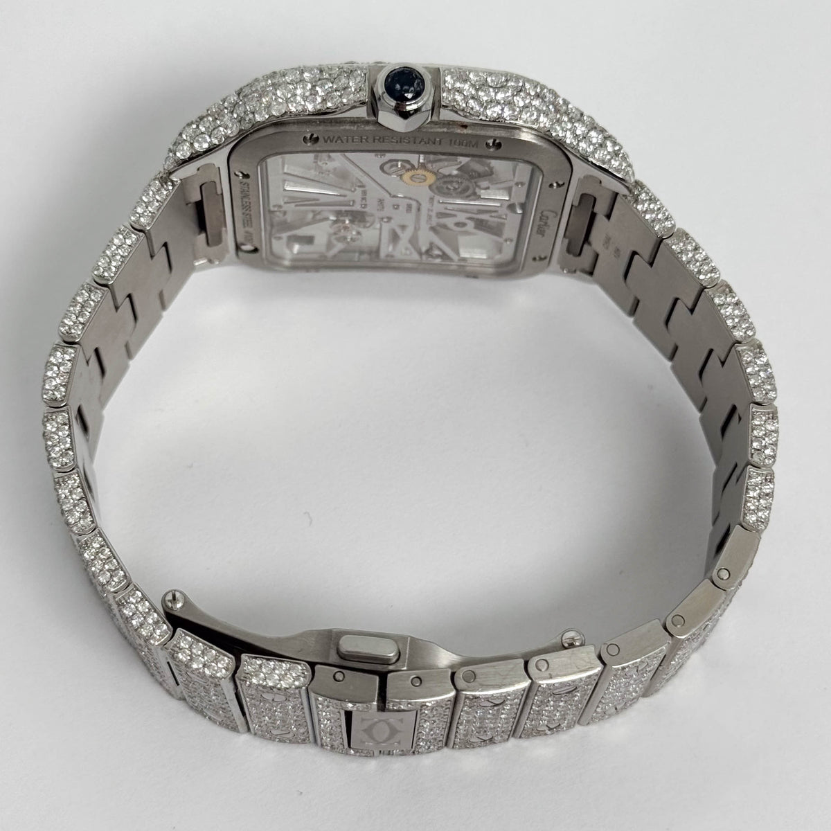 Cartier Santos 40mm Skeleton Dial Watch Ref# WHSA0015