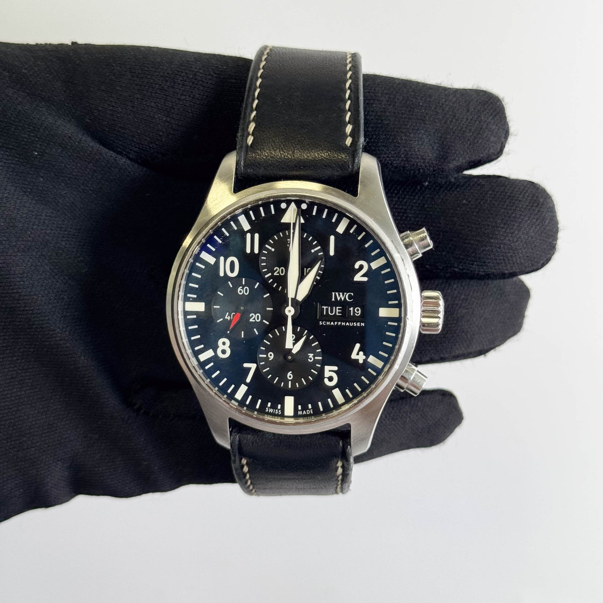 IWC Pilots 43mm Black Dial Watch Ref# IW377709 - Happy Jewelers Fine Jewelry Lifetime Warranty