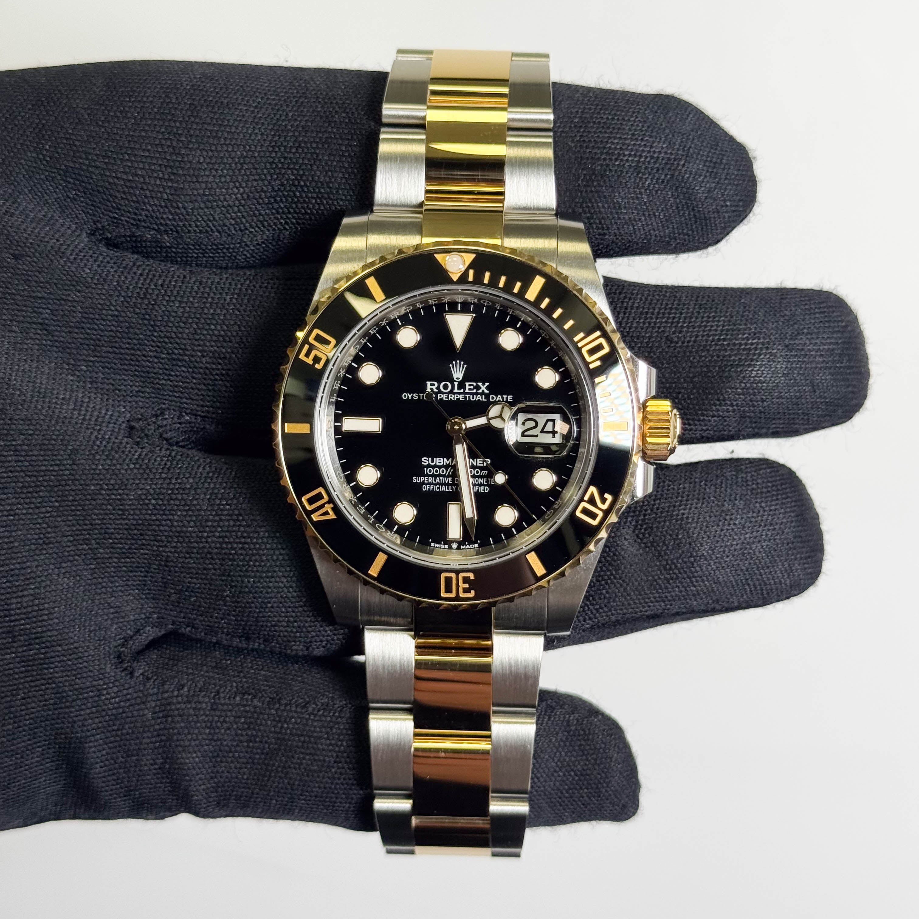Rolex Submariner 41mm Black Dial Watch Ref# 126613LN - Happy Jewelers Fine Jewelry Lifetime Warranty