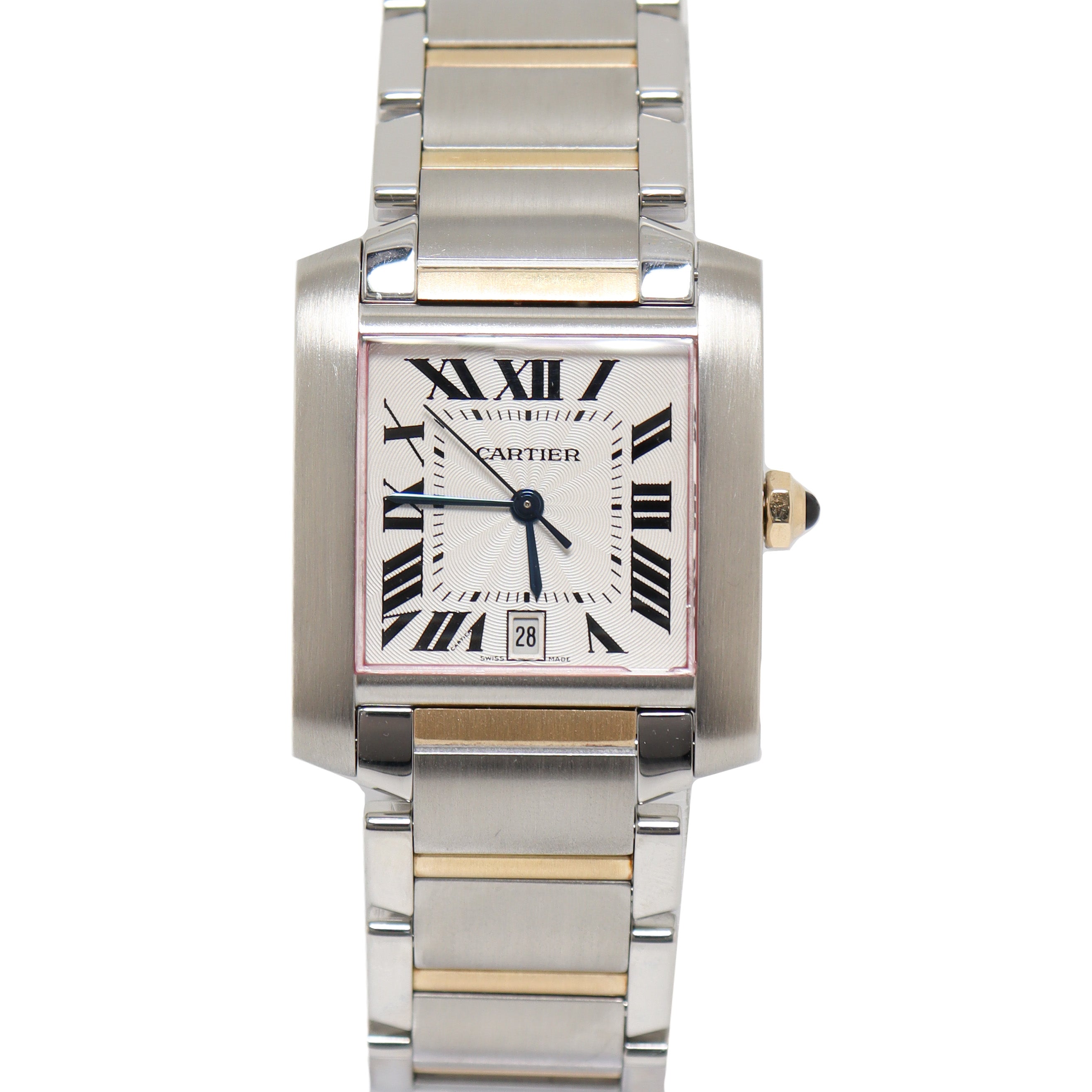 Cartier Tank Francaise 25mm Ivory Dial Ref#W51005Q4 - Happy Jewelers Fine Jewelry Lifetime Warranty