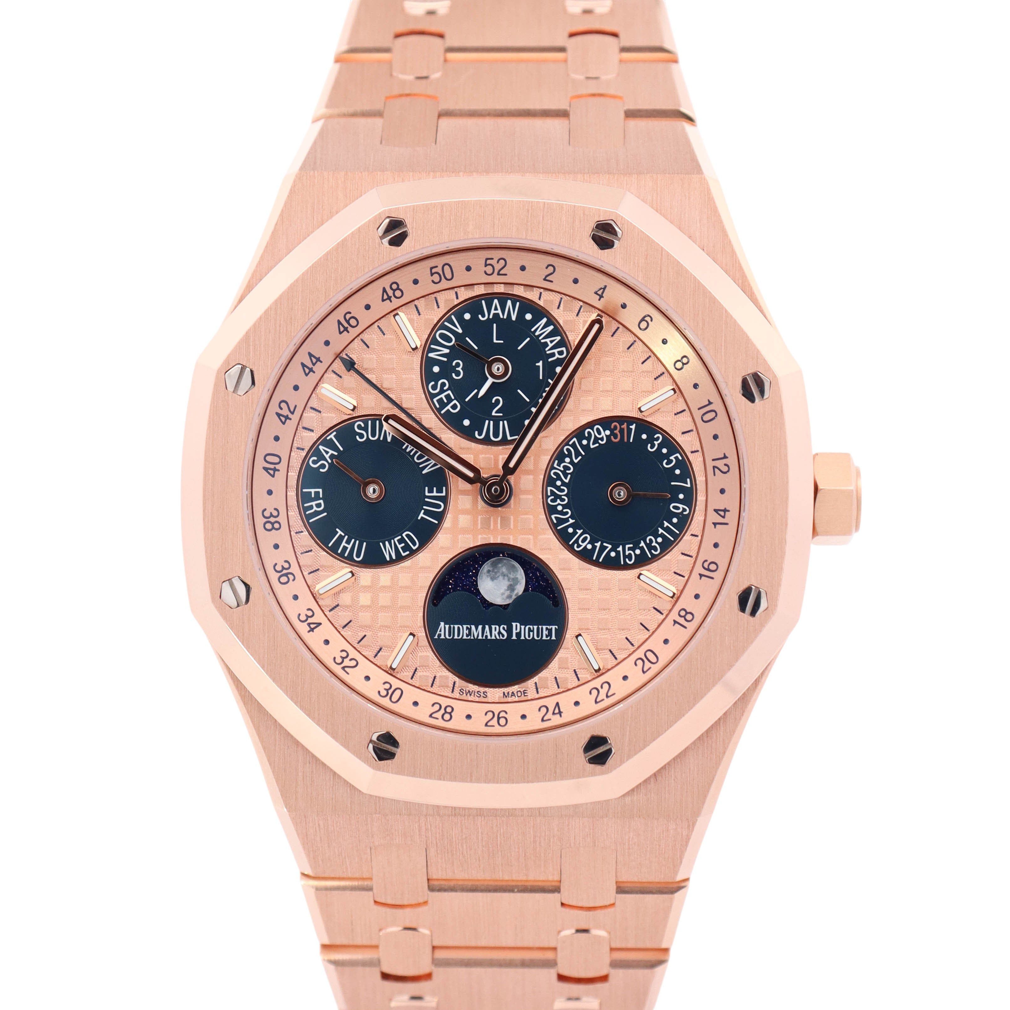 Audemars Piguet Royal Oak 41mm Pink Dial Watch Ref# 26584OR.OO.1220OR.01