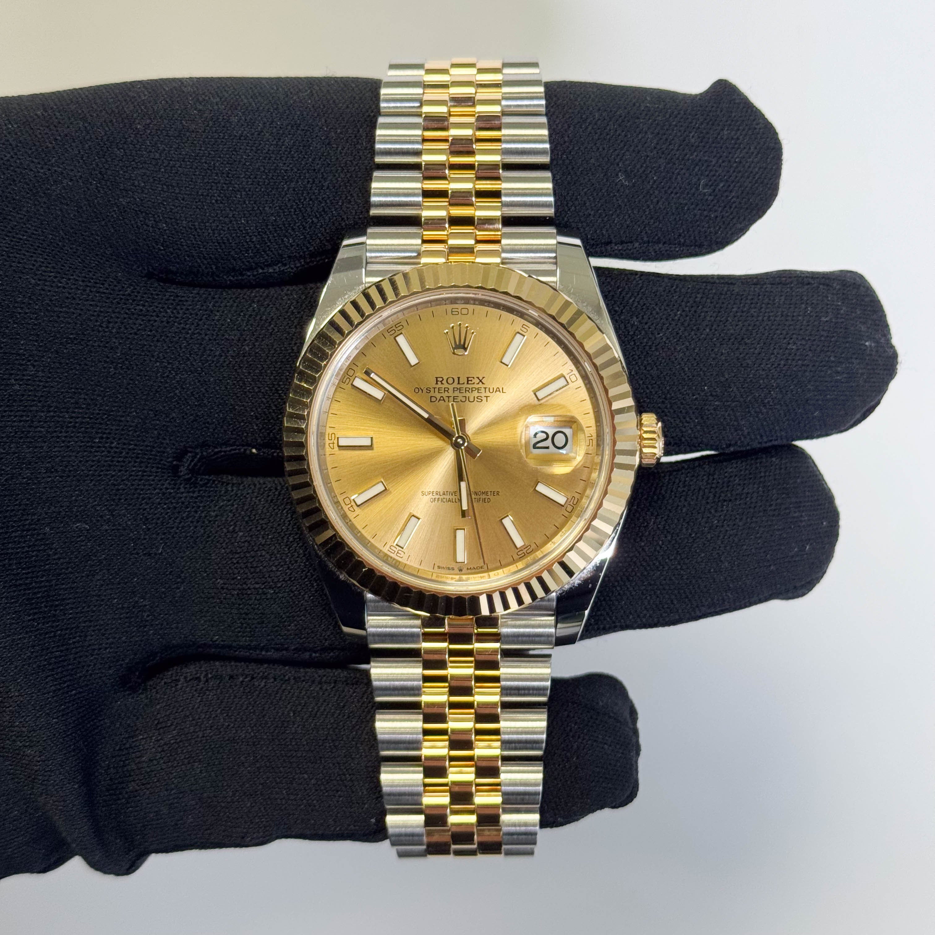 Rolex Datejust 41mm Champagne Dial Watch Ref# 126333 - Happy Jewelers Fine Jewelry Lifetime Warranty