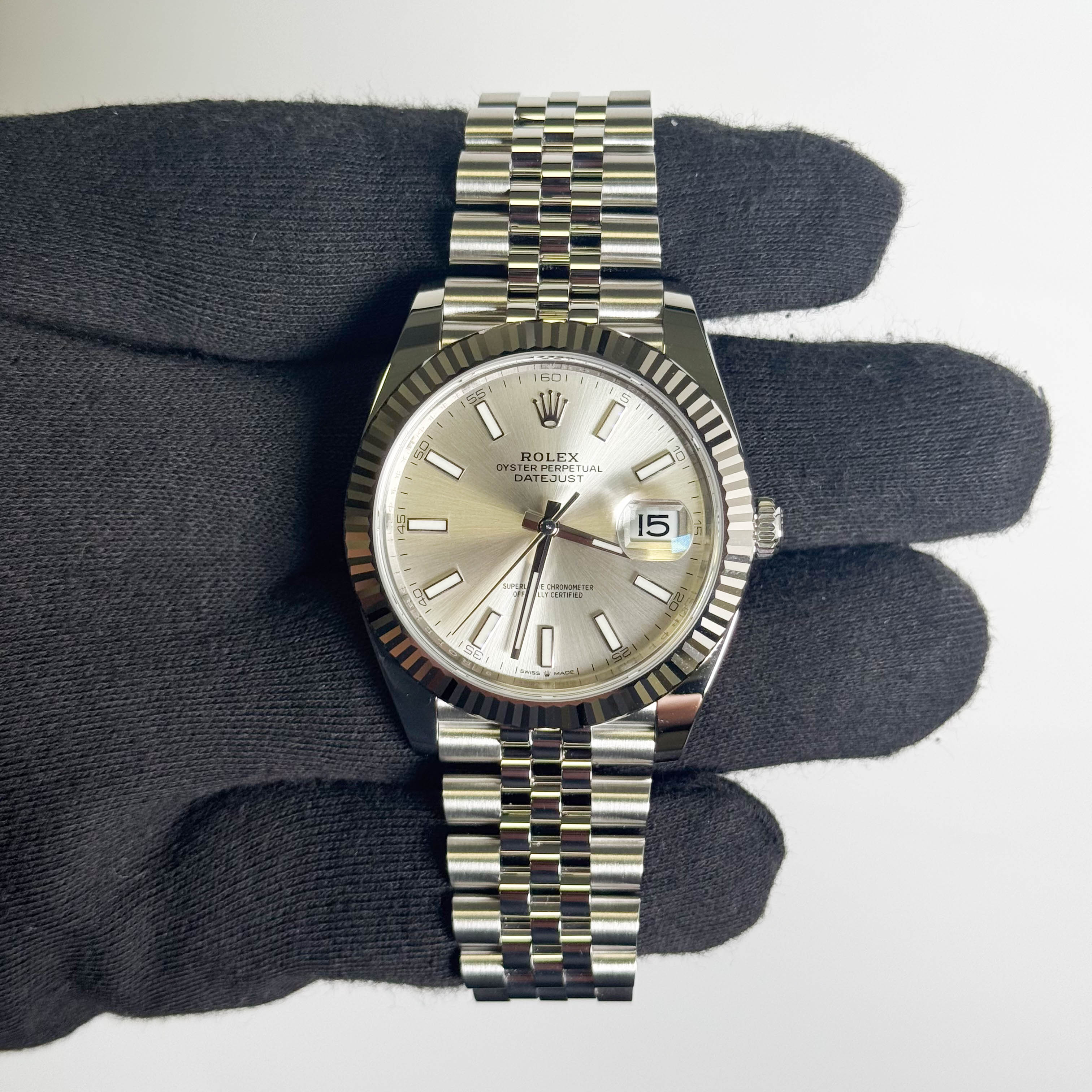 Rolex Datejust 41mm Silver Dial Watch Ref# 126334