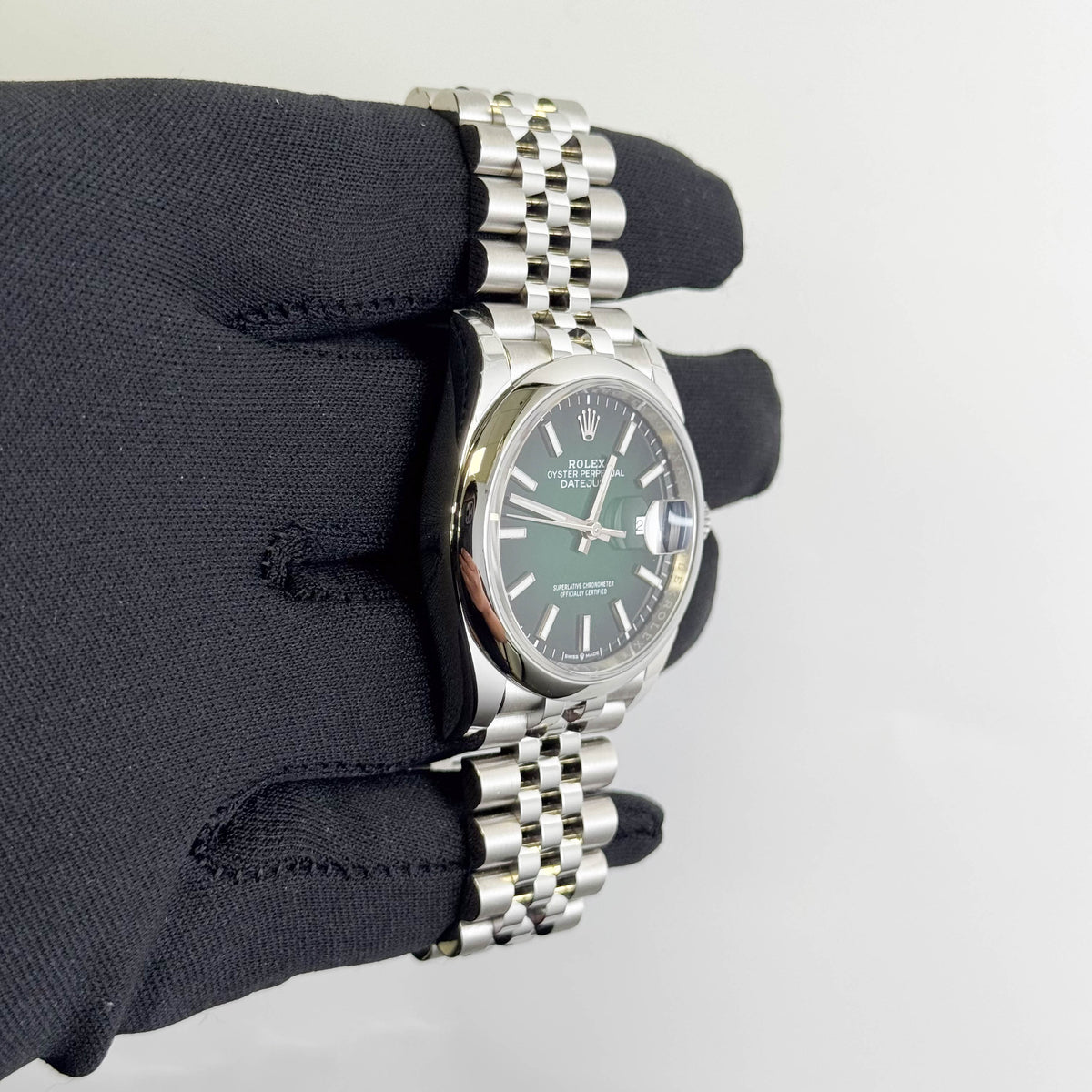 Rolex Datejust 36mm Green Ombre Dial Watch Ref# 126200