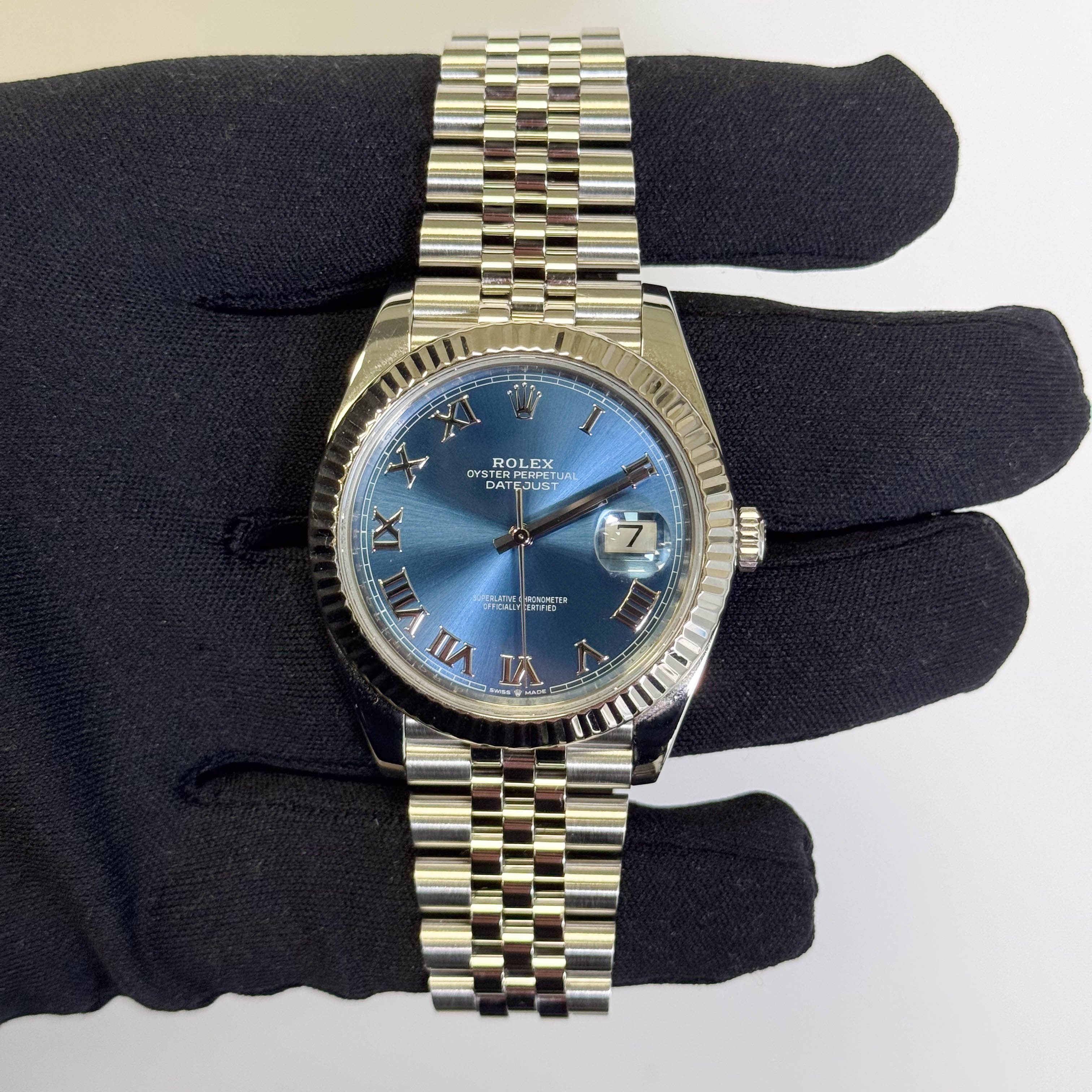 Rolex Datejust 41mm Blue Dial Watch Ref# 126334 - Happy Jewelers Fine Jewelry Lifetime Warranty