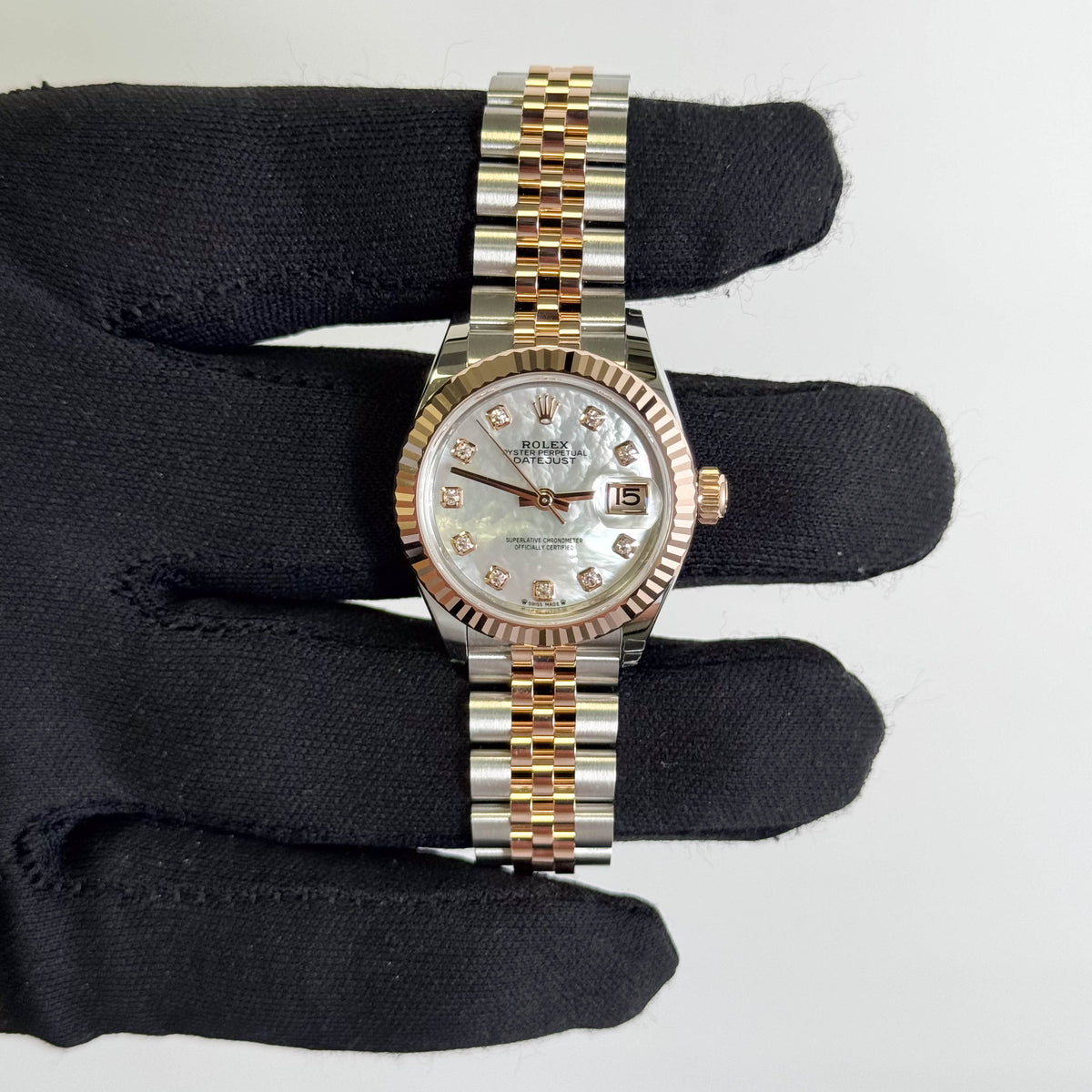 Rolex Datejust 28mm MOP Dial Watch Ref# 279171 - Happy Jewelers Fine Jewelry Lifetime Warranty