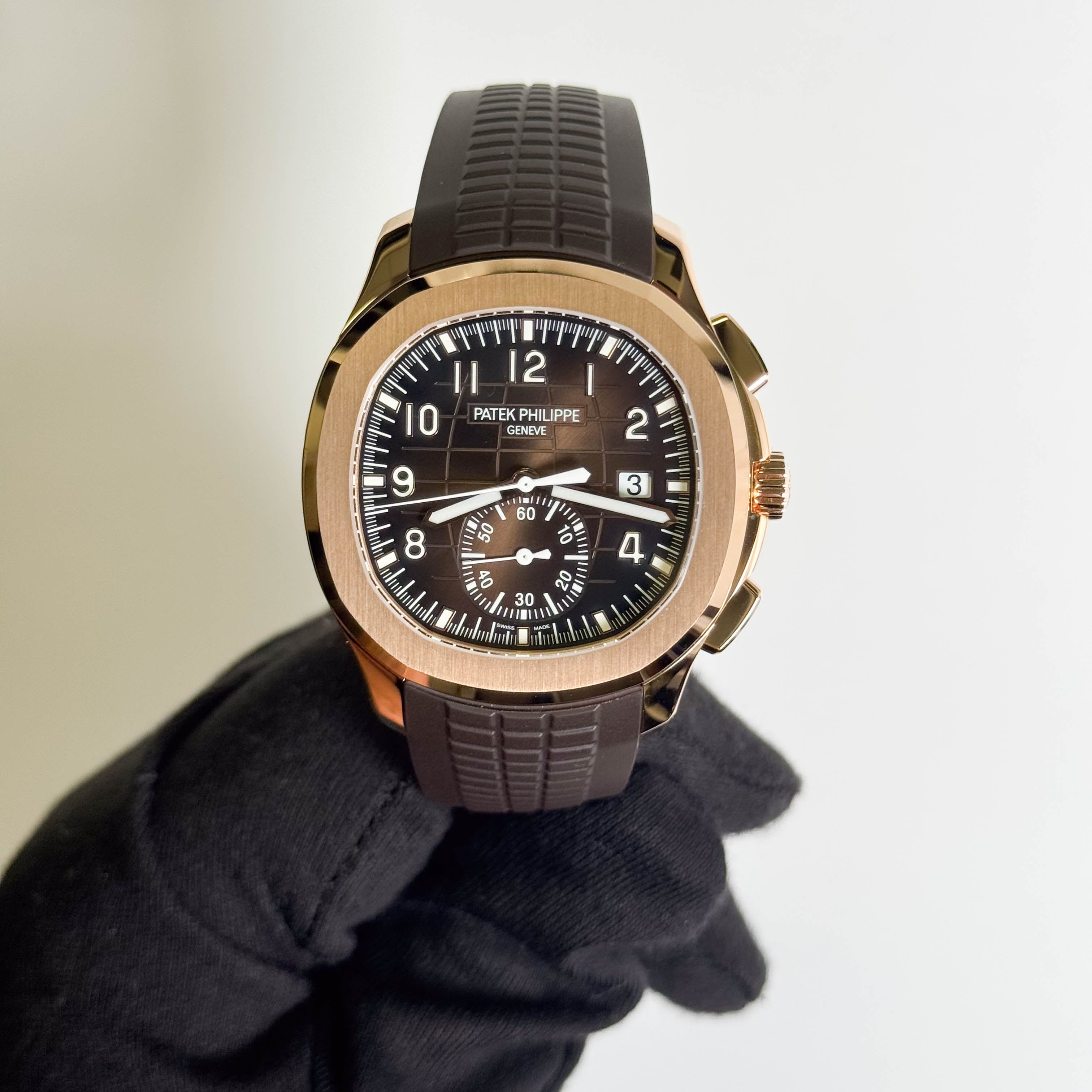 Patek Philippe Aquanaut 42mm Brown Dial Watch Ref# 5968R-001