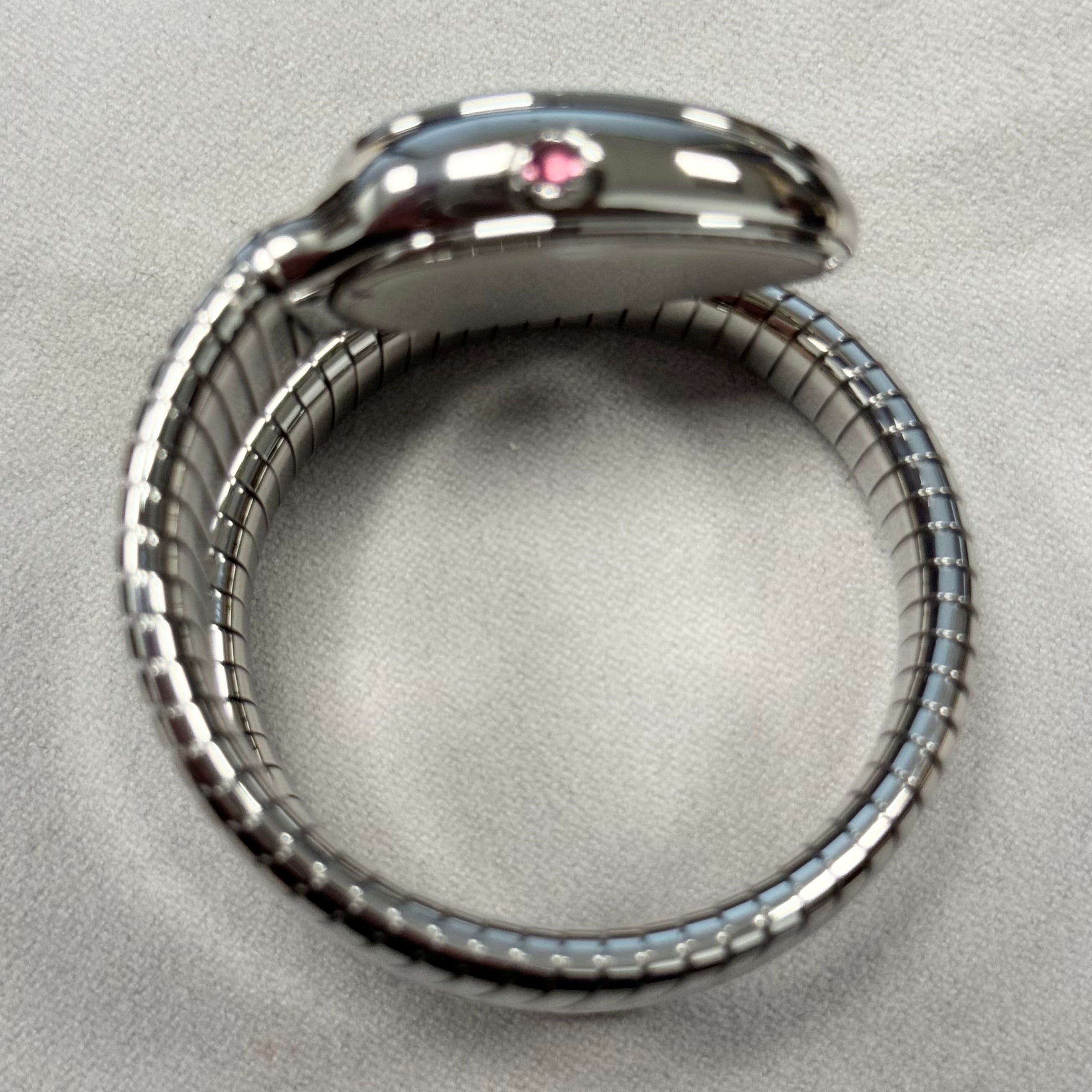 Bvlgari Serpenti Tubagos 35mm White Dial Watch Ref# 101817 - Happy Jewelers Fine Jewelry Lifetime Warranty