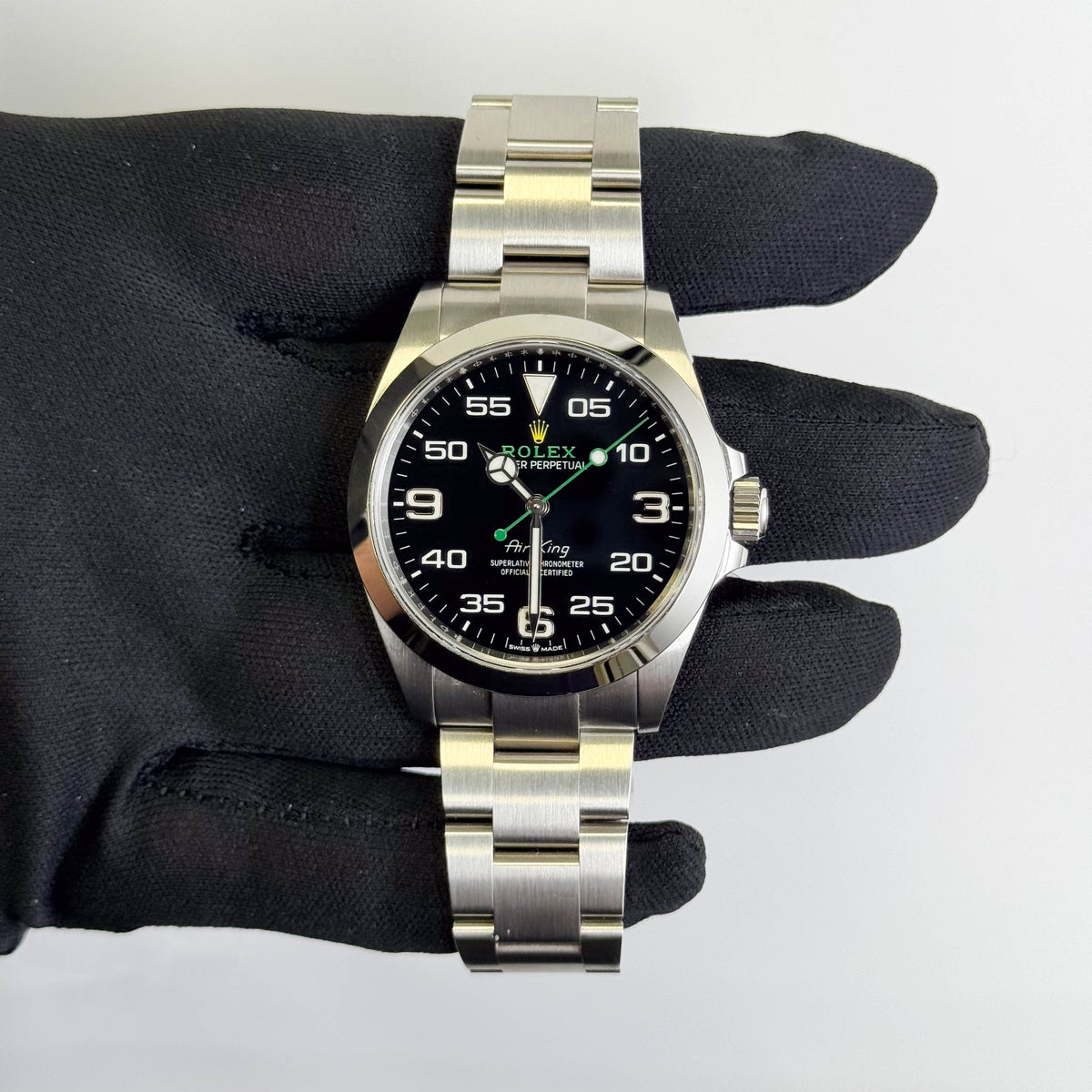 Rolex Air-King 40mm Black Dial Watch Ref# 126900 - Happy Jewelers Fine Jewelry Lifetime Warranty