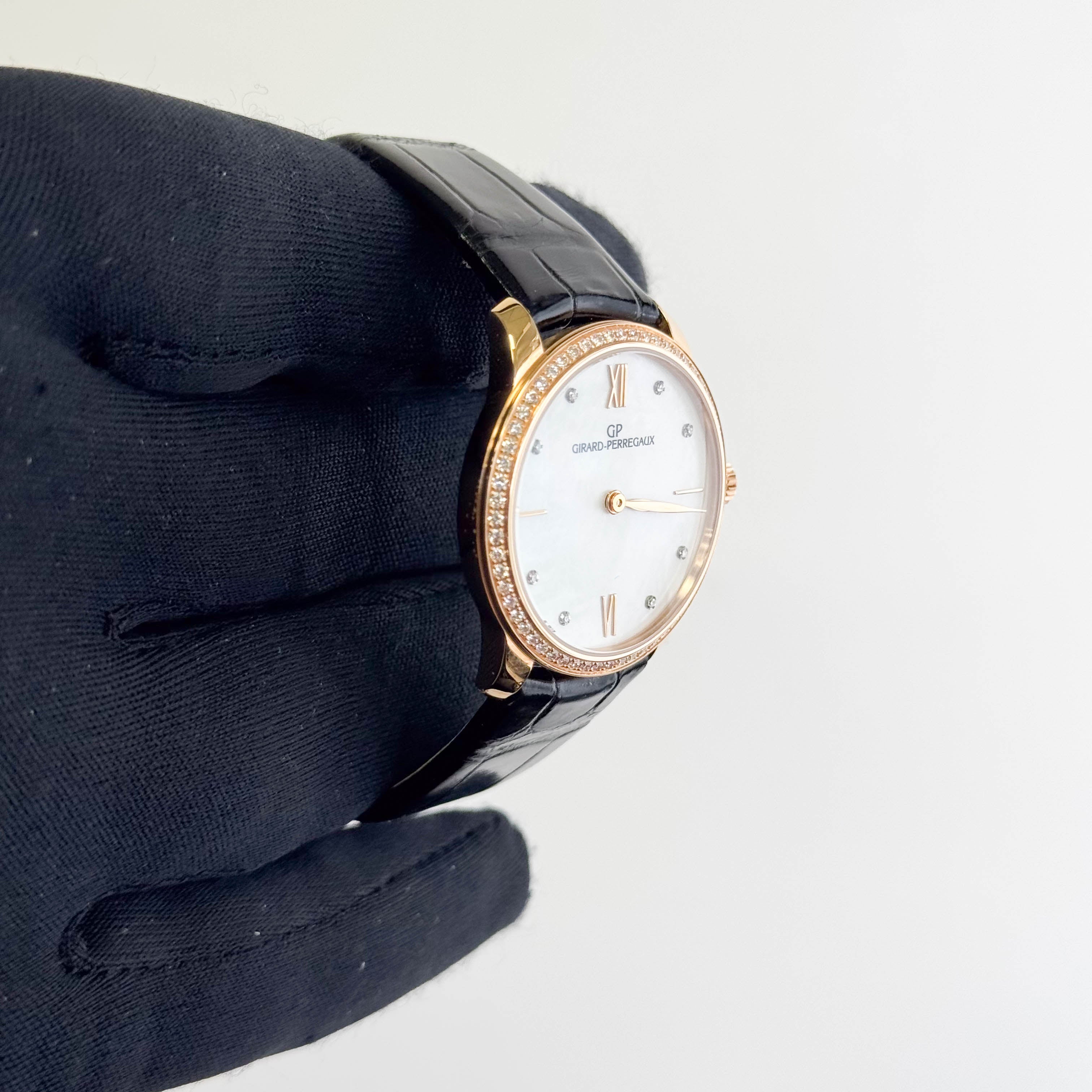 Girard-Perregaux 1966 30mm Mother Of Pearl Dial Watch Ref# 49528D52A771-CK6A - Happy Jewelers Fine Jewelry Lifetime Warranty