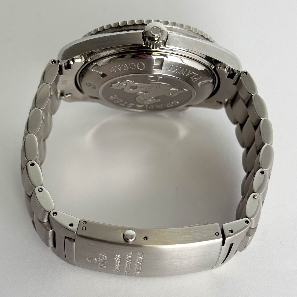 Omega Seamaster 45.5mm Black Dial Watch Ref# 2200.51.00 - Happy Jewelers Fine Jewelry Lifetime Warranty