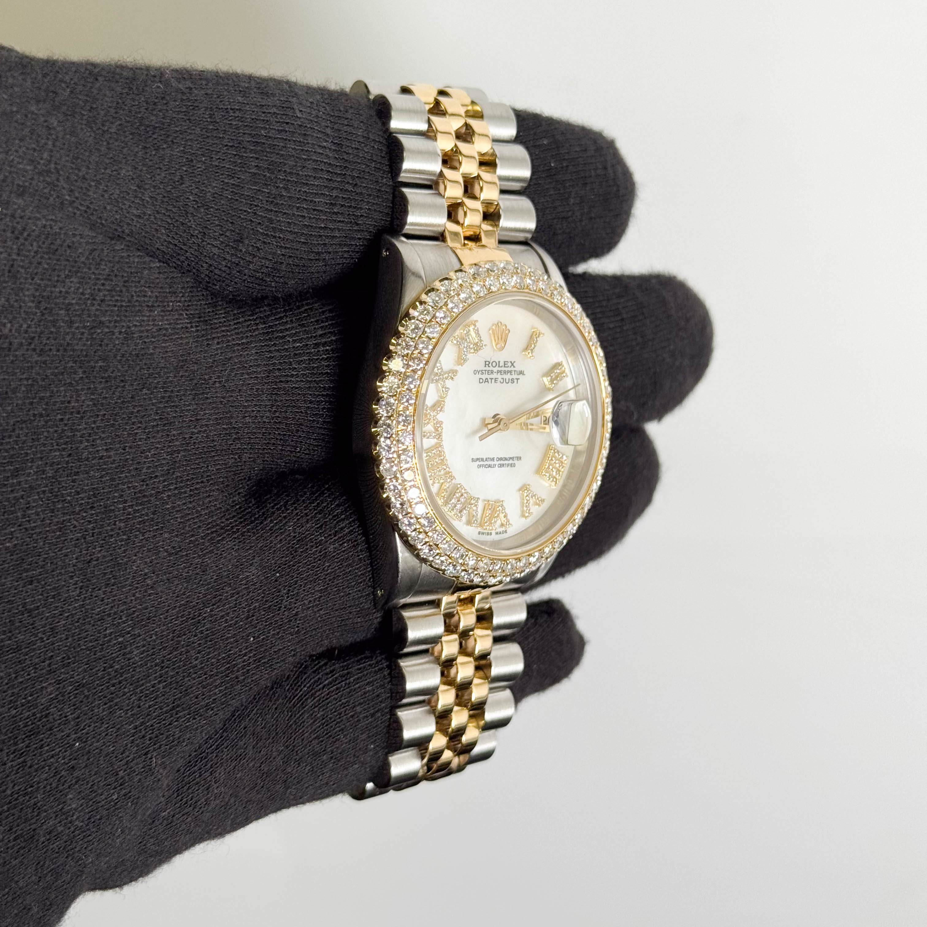 Rolex Datejust 36mm Aftermarket MOP Dial Watch Ref# 16233