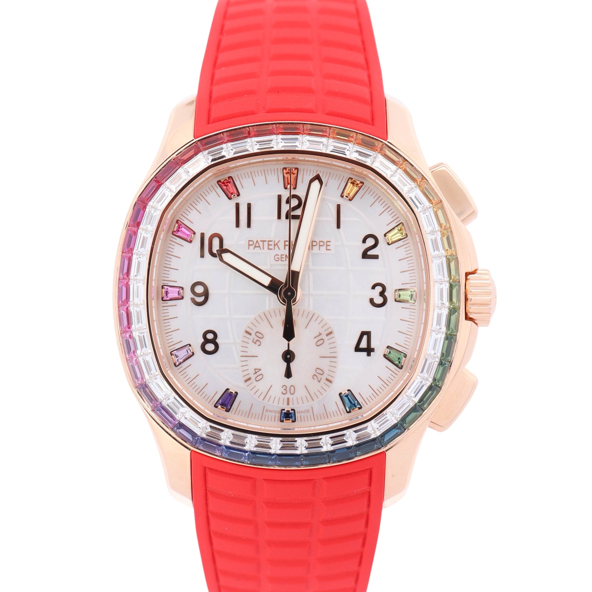 Patek Philippe Aquanaut 40mm Mother Of Pearl Dial Ref# 7968/300R-001