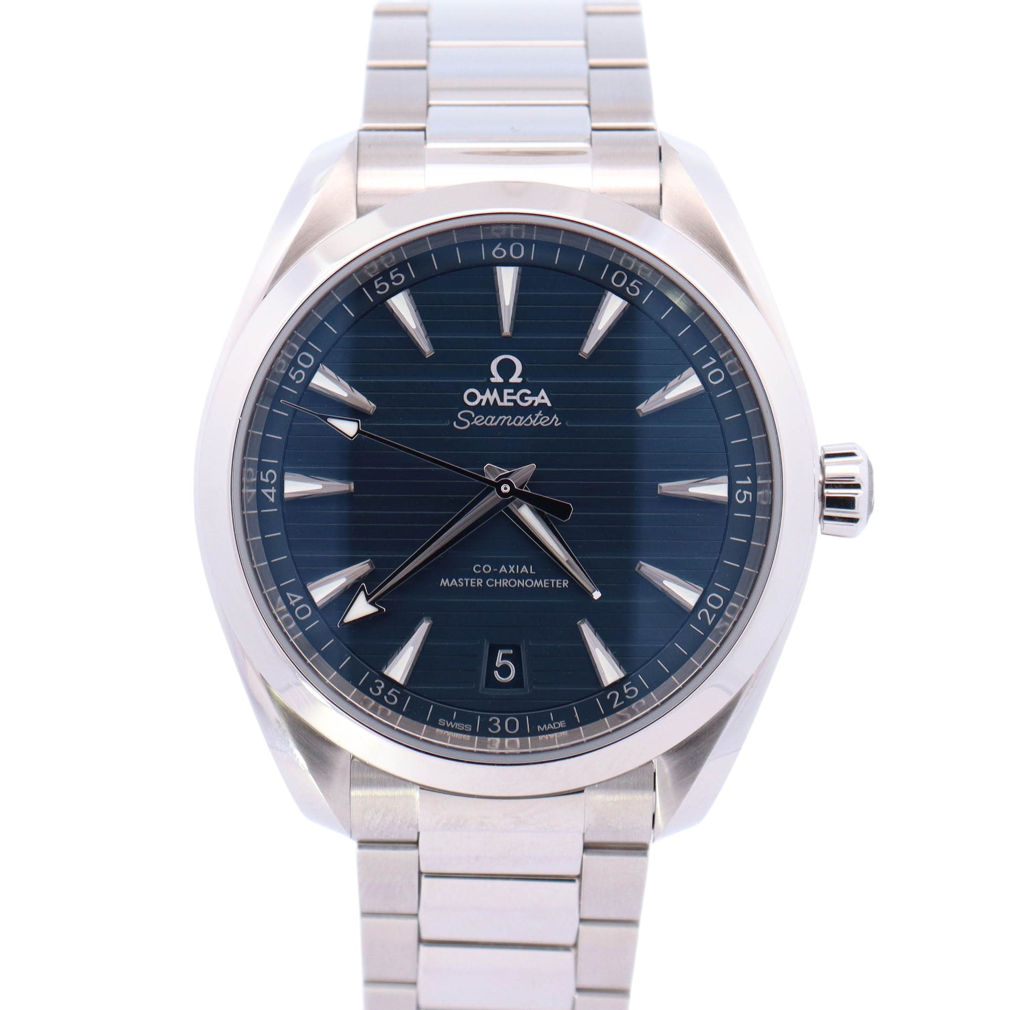 Omega Seamaster 41mm Blue Dial Watch Ref# 220.10.41.21.03.004 - Happy Jewelers Fine Jewelry Lifetime Warranty