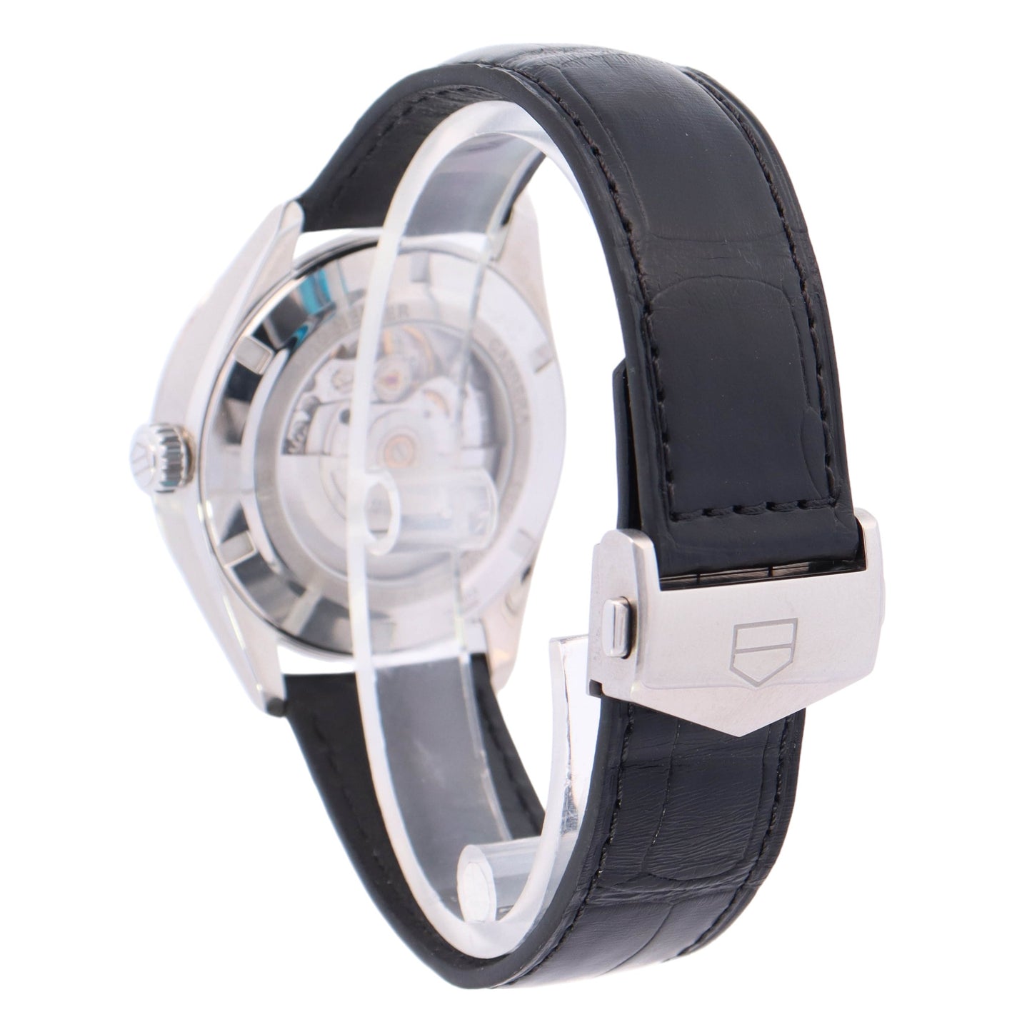 Tag Heuer Carrera Stainless Steel 41mm Black Stick Dial Watch Reference# WBN2013 - Happy Jewelers Fine Jewelry Lifetime Warranty