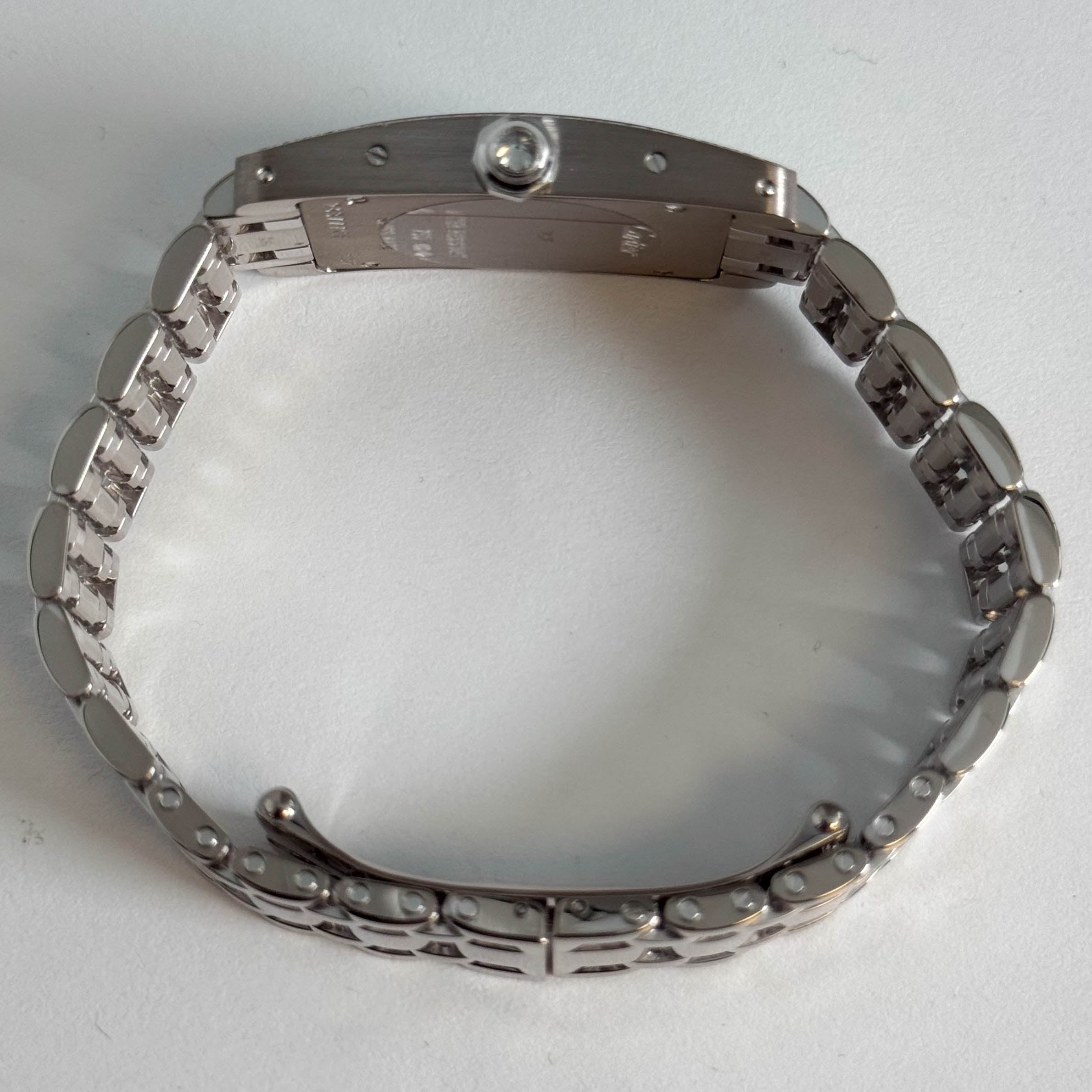 Cartier Tank Americaine 28mm Grey Dial Watch Ref# WB7051L1 - Happy Jewelers Fine Jewelry Lifetime Warranty