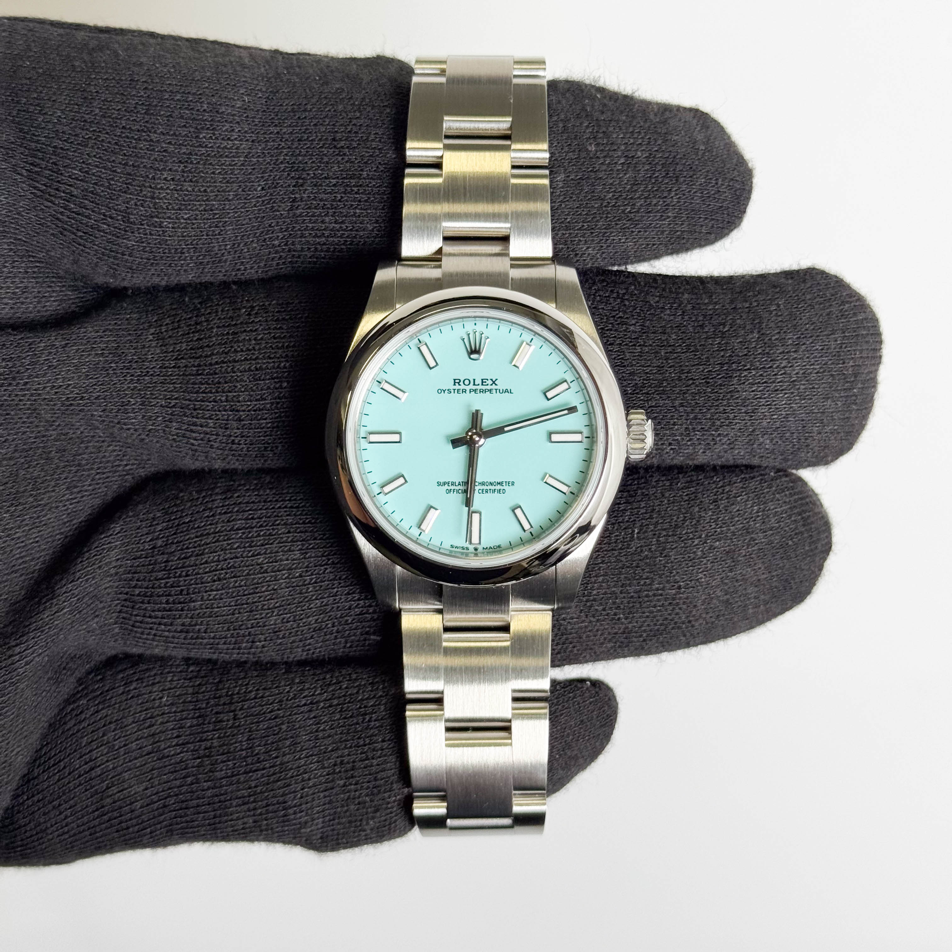 Rolex Oyster Perpetual 31mm Tiffany Dial Watch Ref# 277200