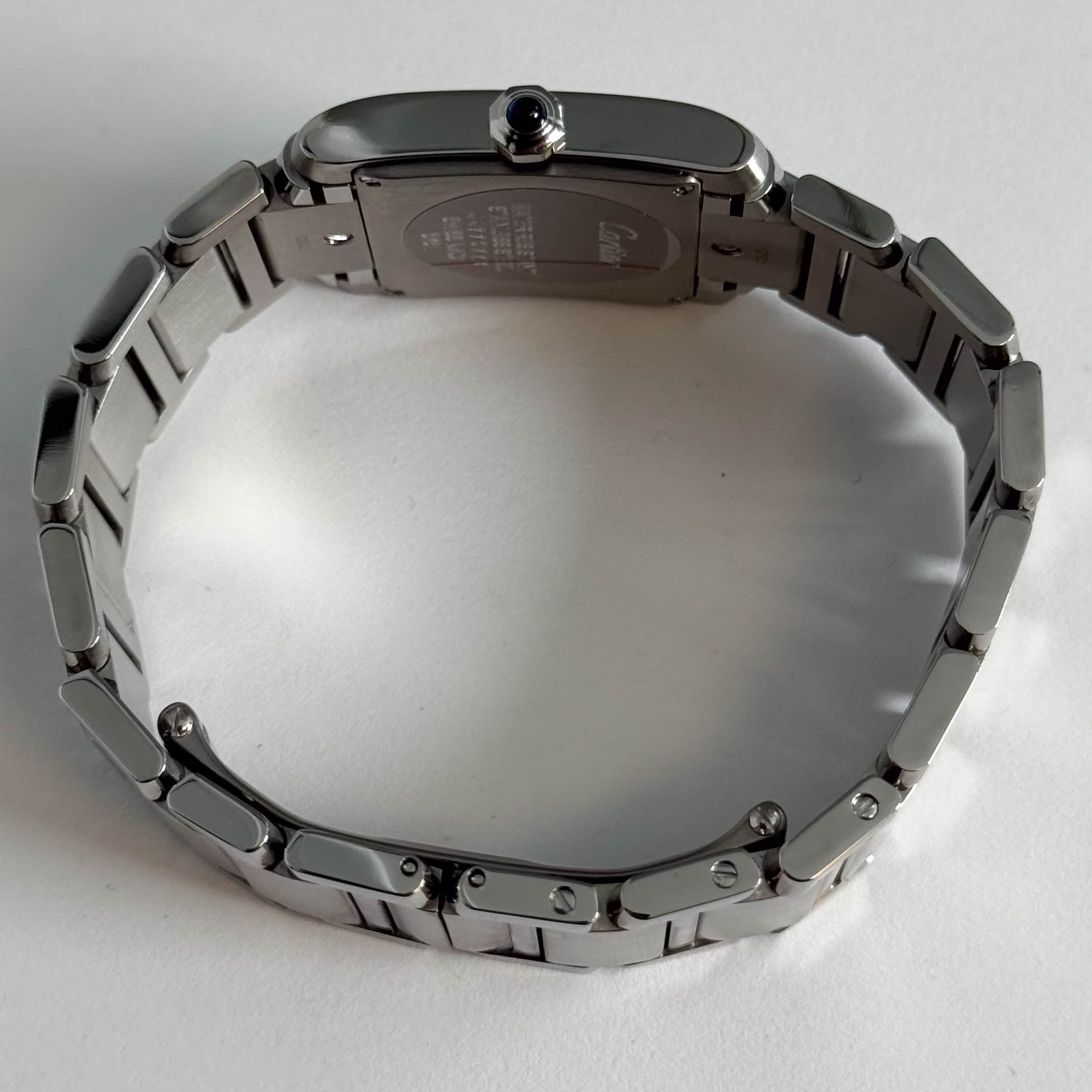 Cartier Tank 25mm Ivory Dial Watch Ref# WSTA0005