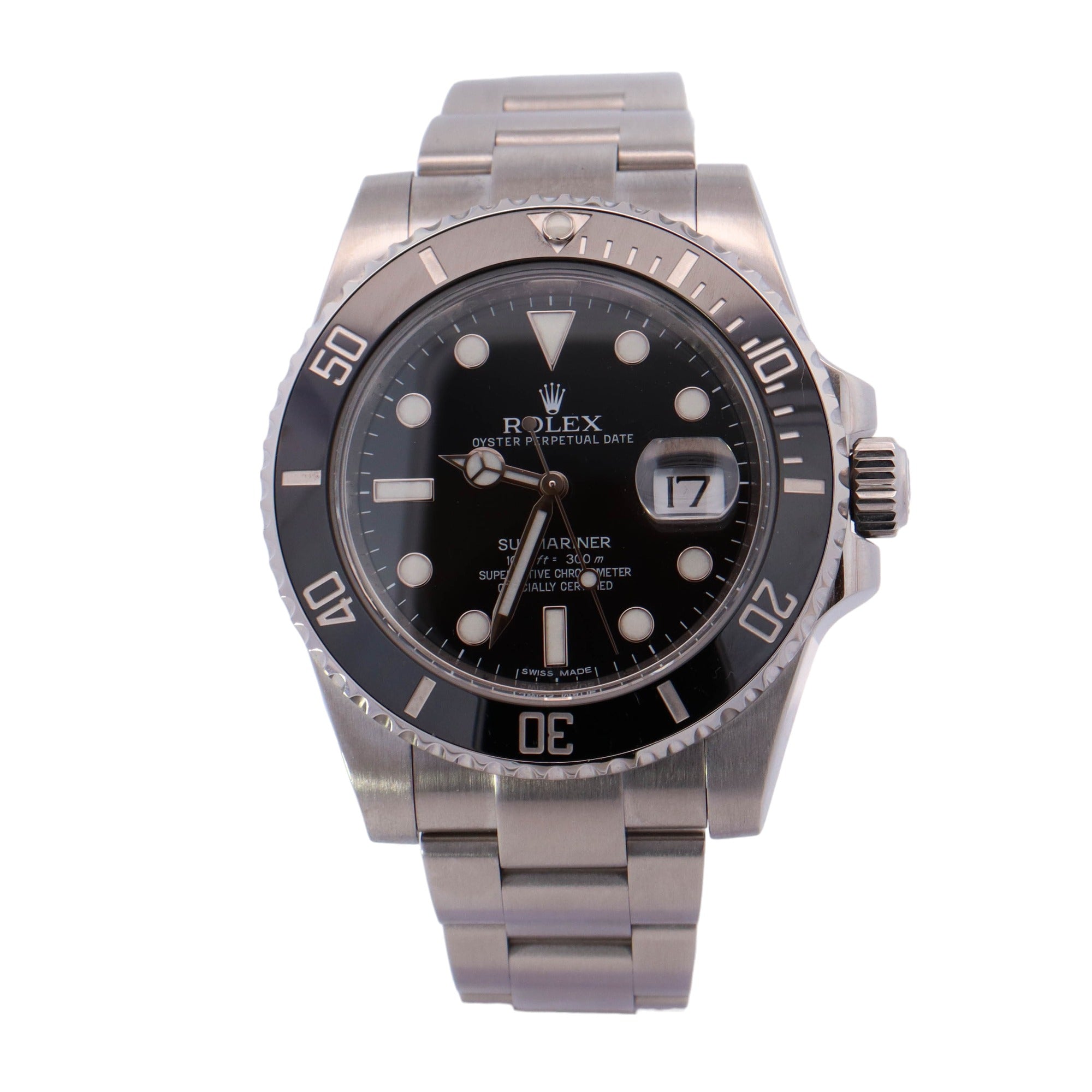 Rolex Submariner Stainless Steel 40mm Black Dot Dial Watch Reference# 16610 - Happy Jewelers Fine Jewelry Lifetime Warranty