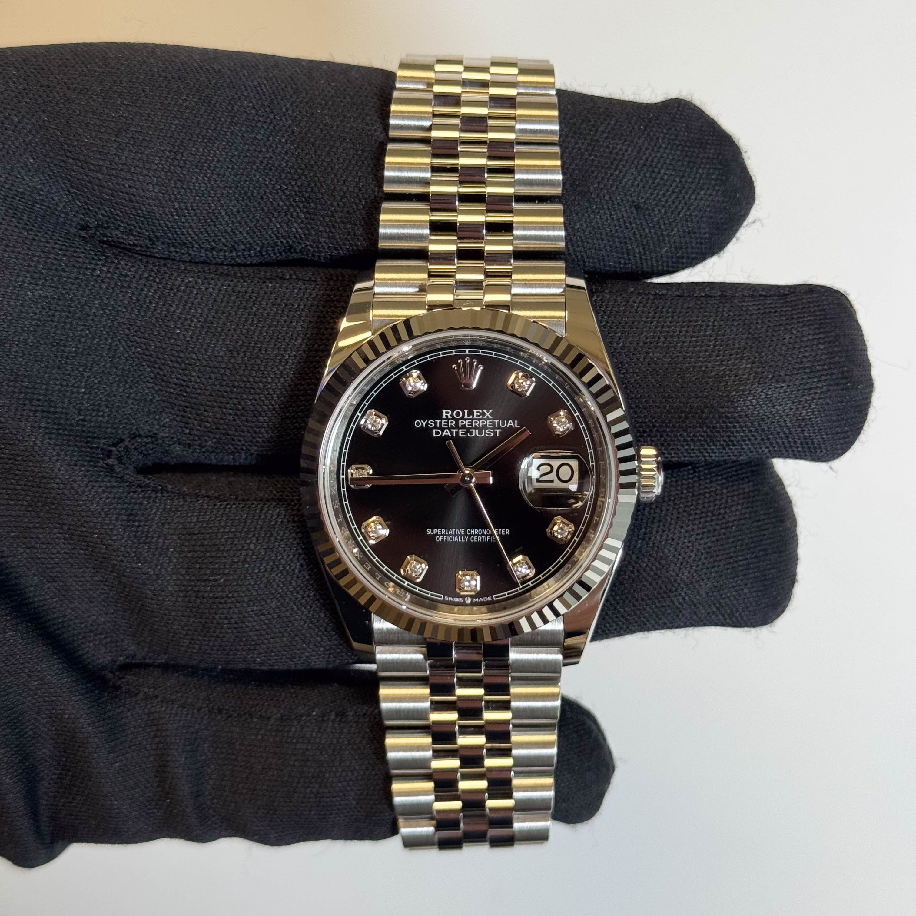 Rolex Datejust 36mm Black Dial Watch Ref# 126234