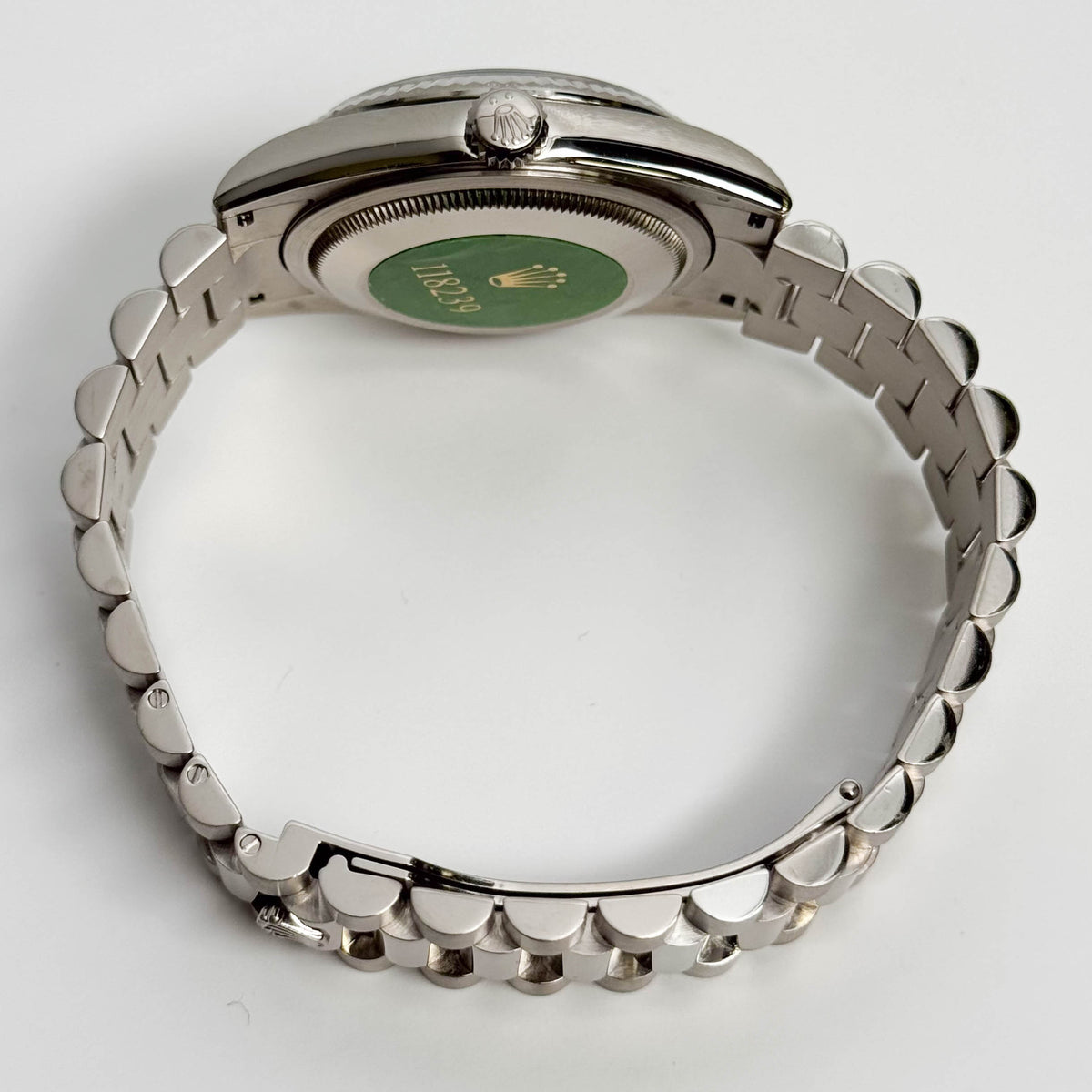 Rolex Day-Date 36mm Silver Dial Watch Ref# 118239