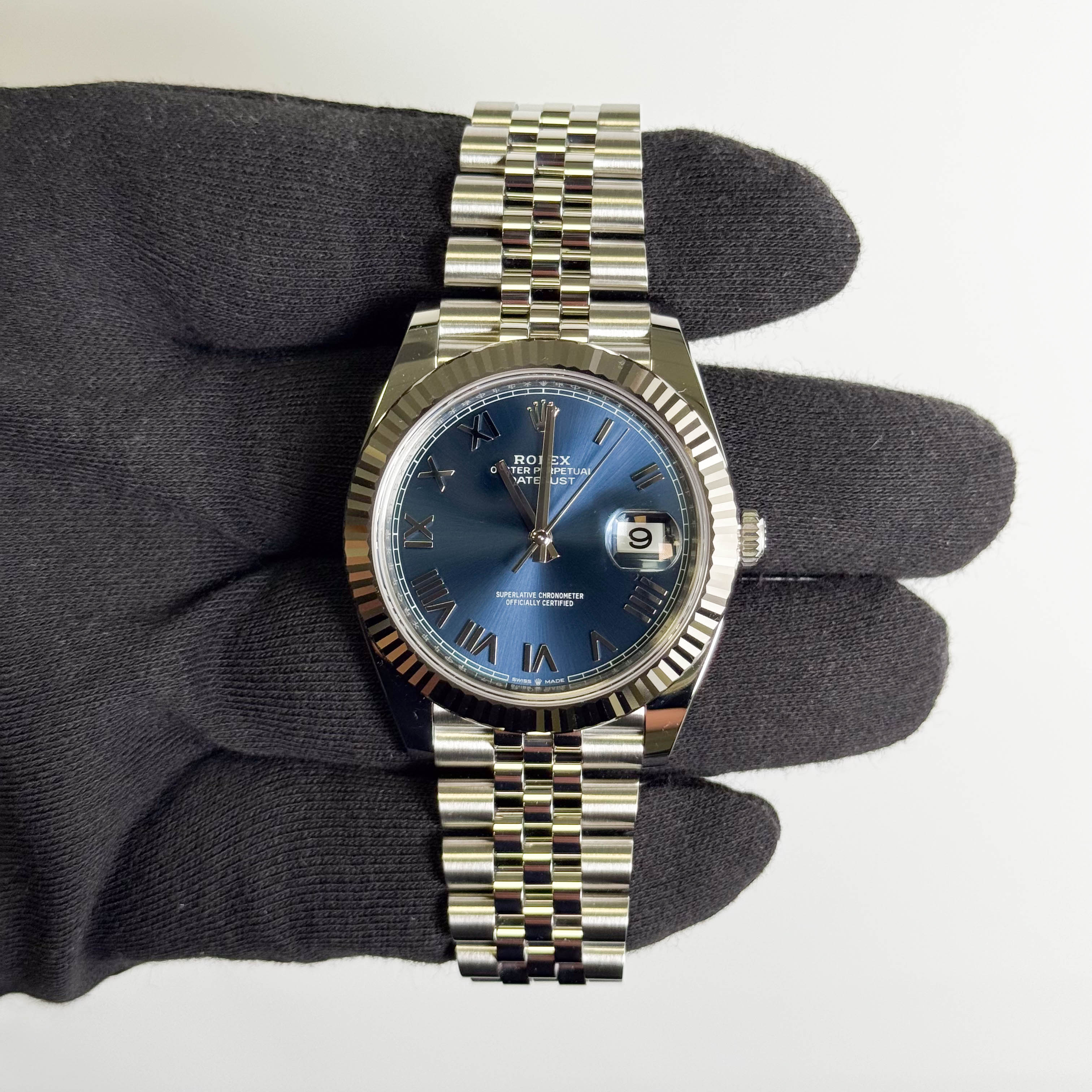 Rolex Datejust 41mm Blue Dial Watch Ref# 126334
