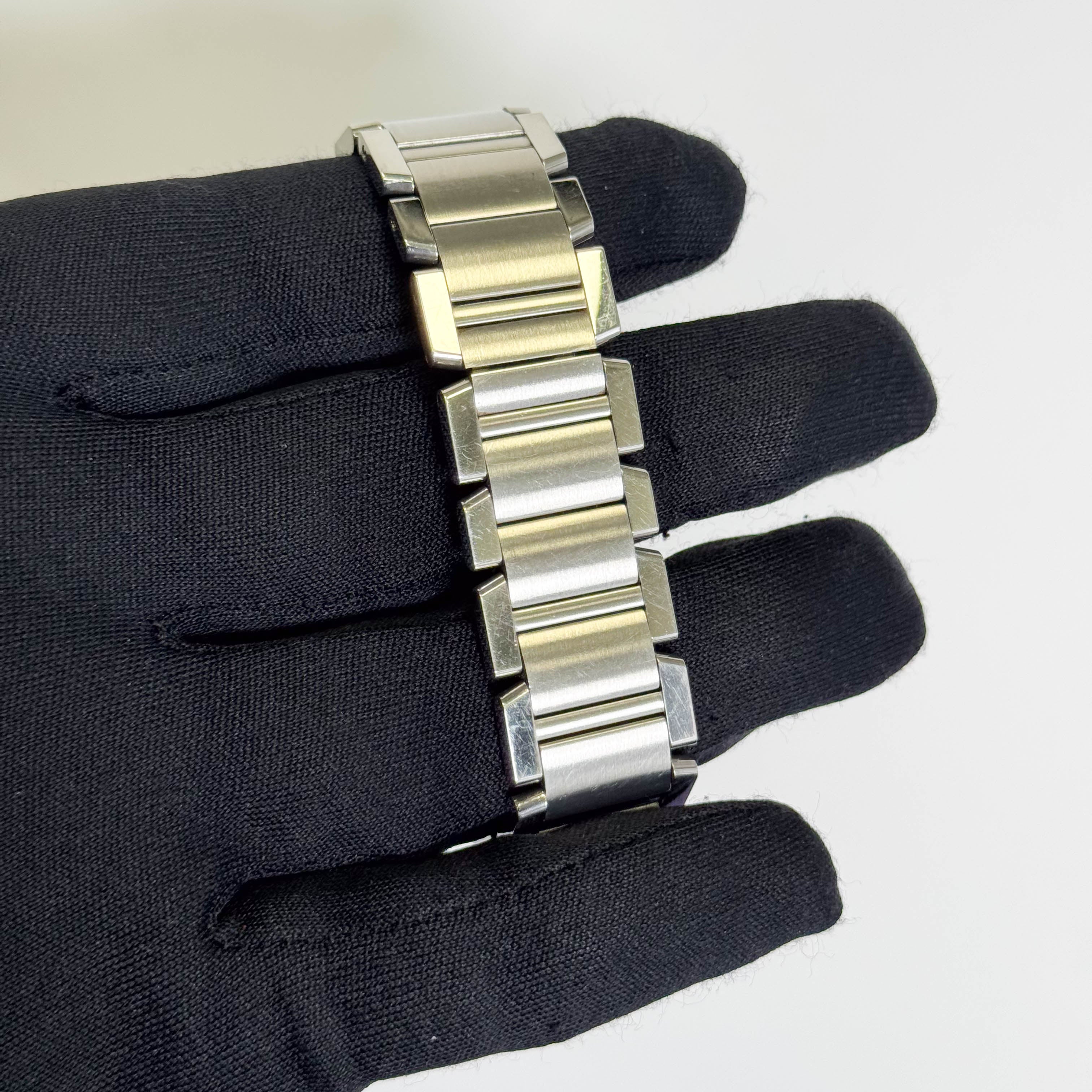 Cartier Tank Française Stainless Steel 28mm White Dial Watch Ref# W51002Q3 - Happy Jewelers Fine Jewelry Lifetime Warranty
