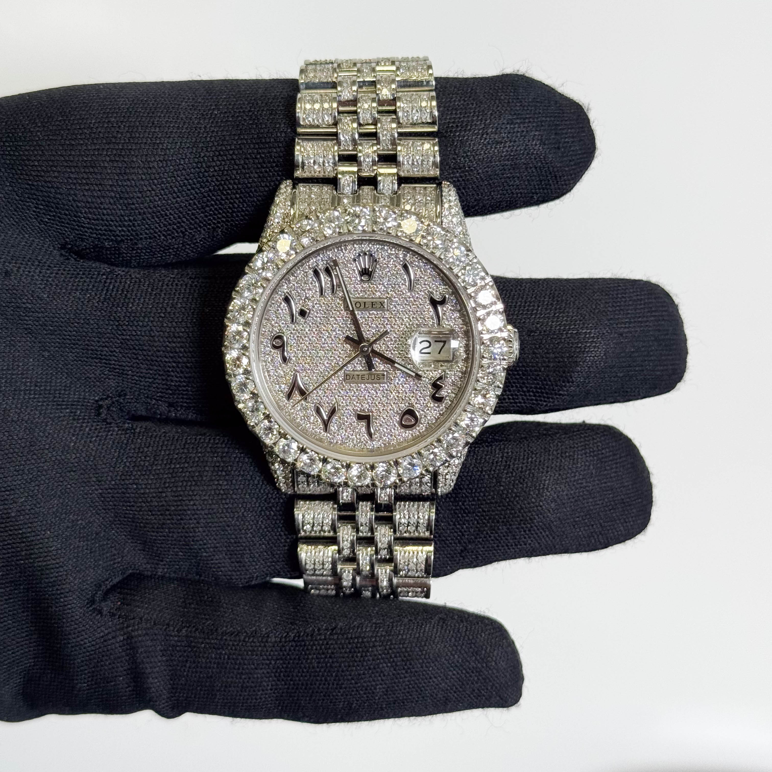 Rolex Datejust 36mm Pave Dial Watch Ref# 16014 - Happy Jewelers Fine Jewelry Lifetime Warranty