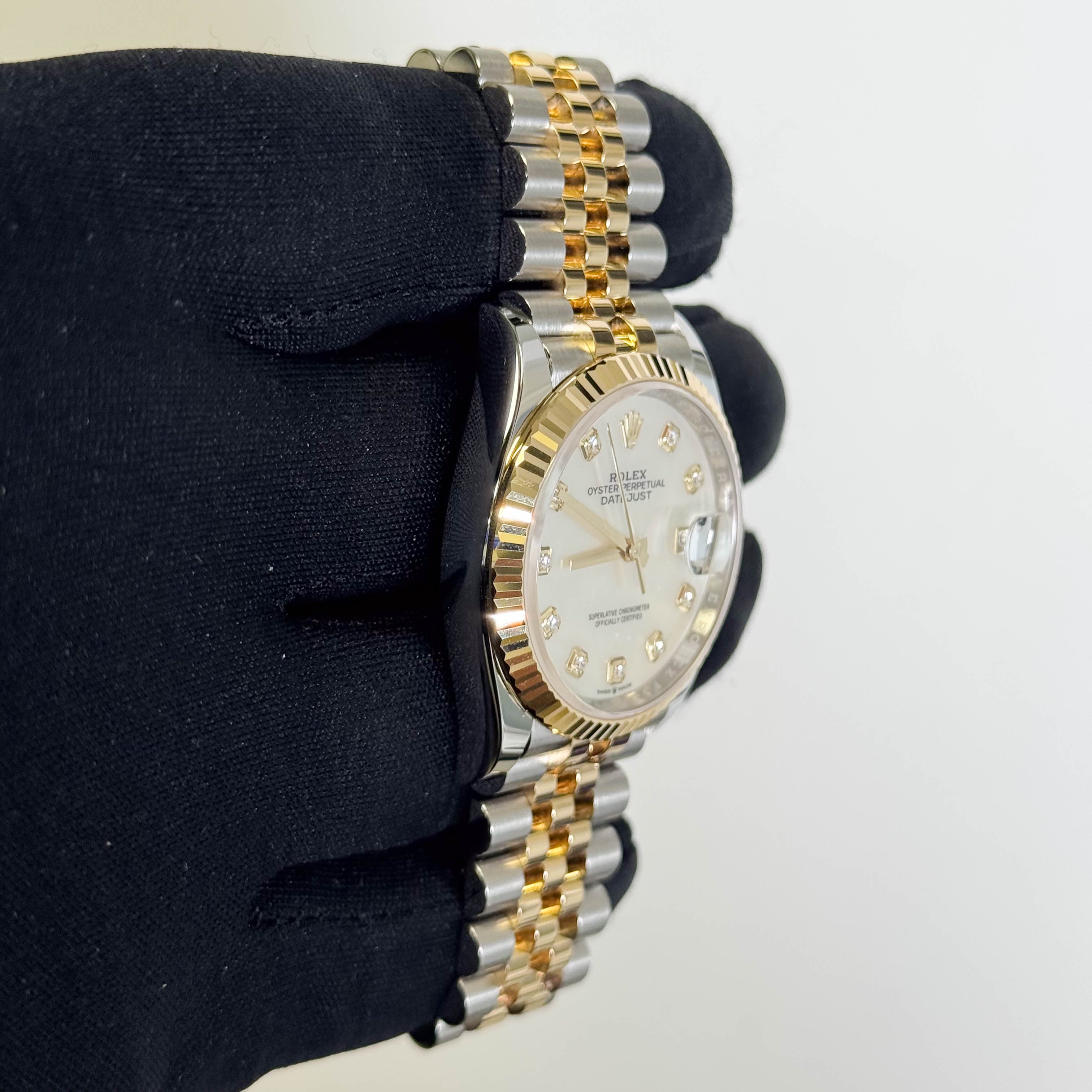 Rolex Datejust 36mm MOP Dial Watch Ref# 126233 - Happy Jewelers Fine Jewelry Lifetime Warranty