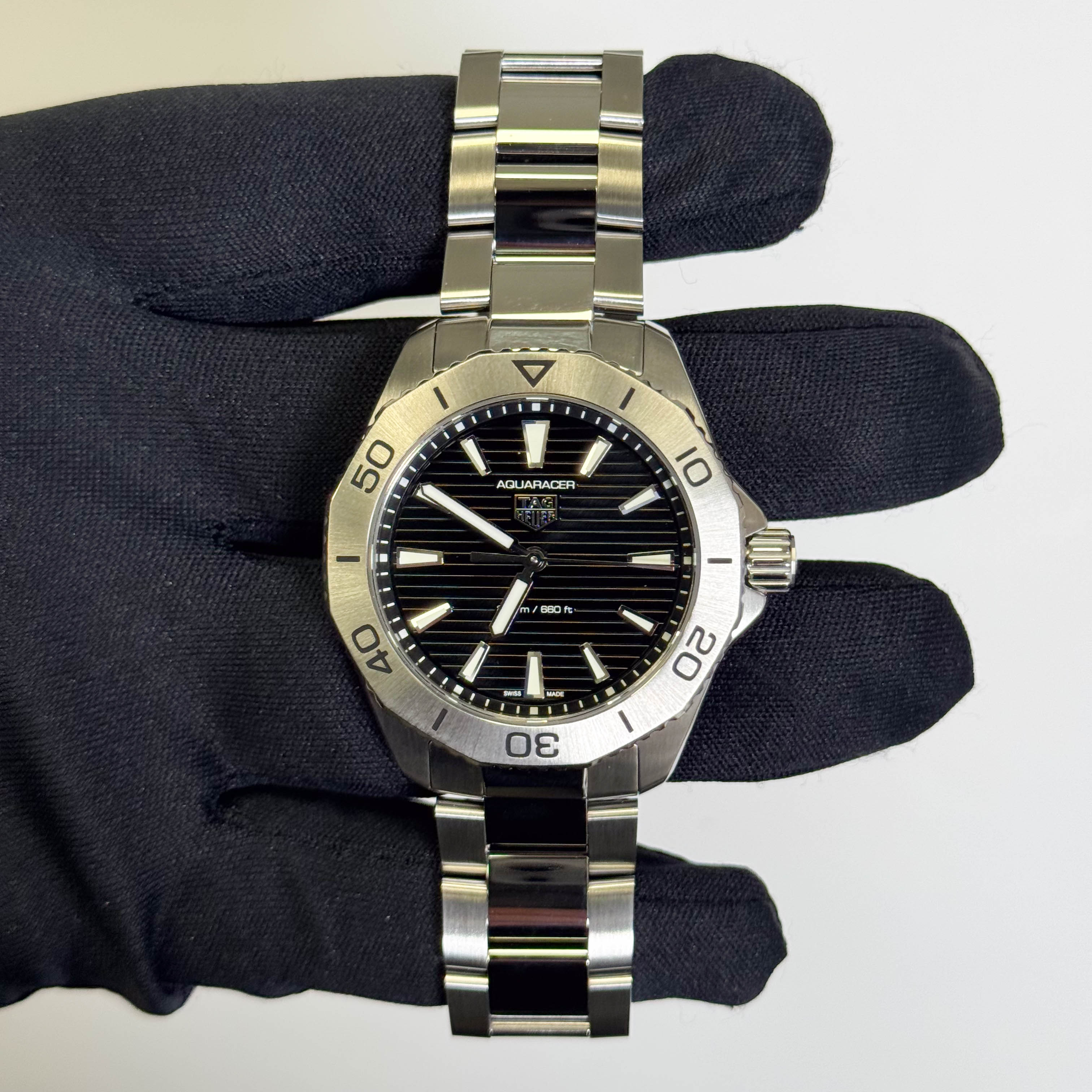 Tag Heuer Aquaracer 40mm Black Dial Watch Ref# WBP1110.BA0627 - Happy Jewelers Fine Jewelry Lifetime Warranty