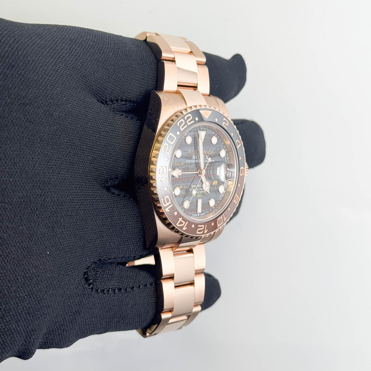 Rolex GMT-Master II 40mm "Tiger Iron" Dial Watch Ref# 126715CHNR - Happy Jewelers Fine Jewelry Lifetime Warranty