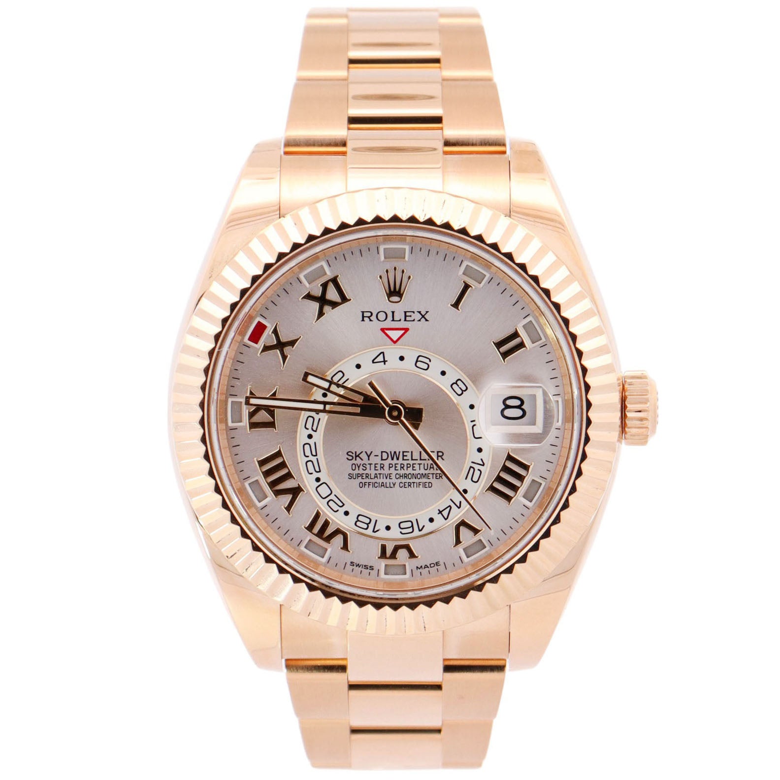 Rolex Sky-Dweller 42mm Silver Dial Watch Ref# 326938 - Happy Jewelers Fine Jewelry Lifetime Warranty