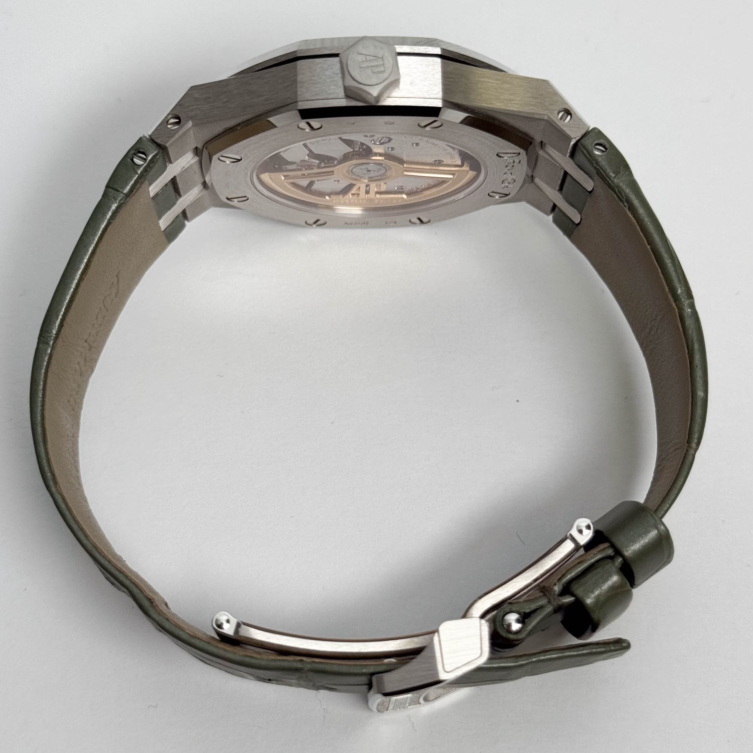 Audemars Piguet Royal Oak 37mm Green Dial Watch Ref# 15551BC.ZZ.D405CR.01