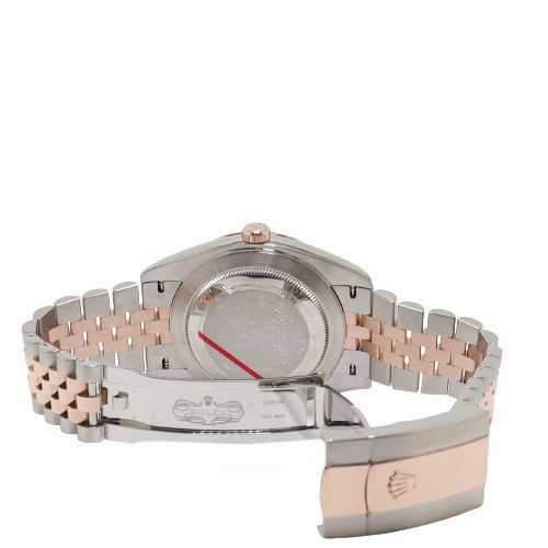 Rolex Mens Datejust Everose & Stainless Steel 41mm Chocolate Stick Dial Watch Reference# 126331 - Happy Jewelers Fine Jewelry Lifetime Warranty