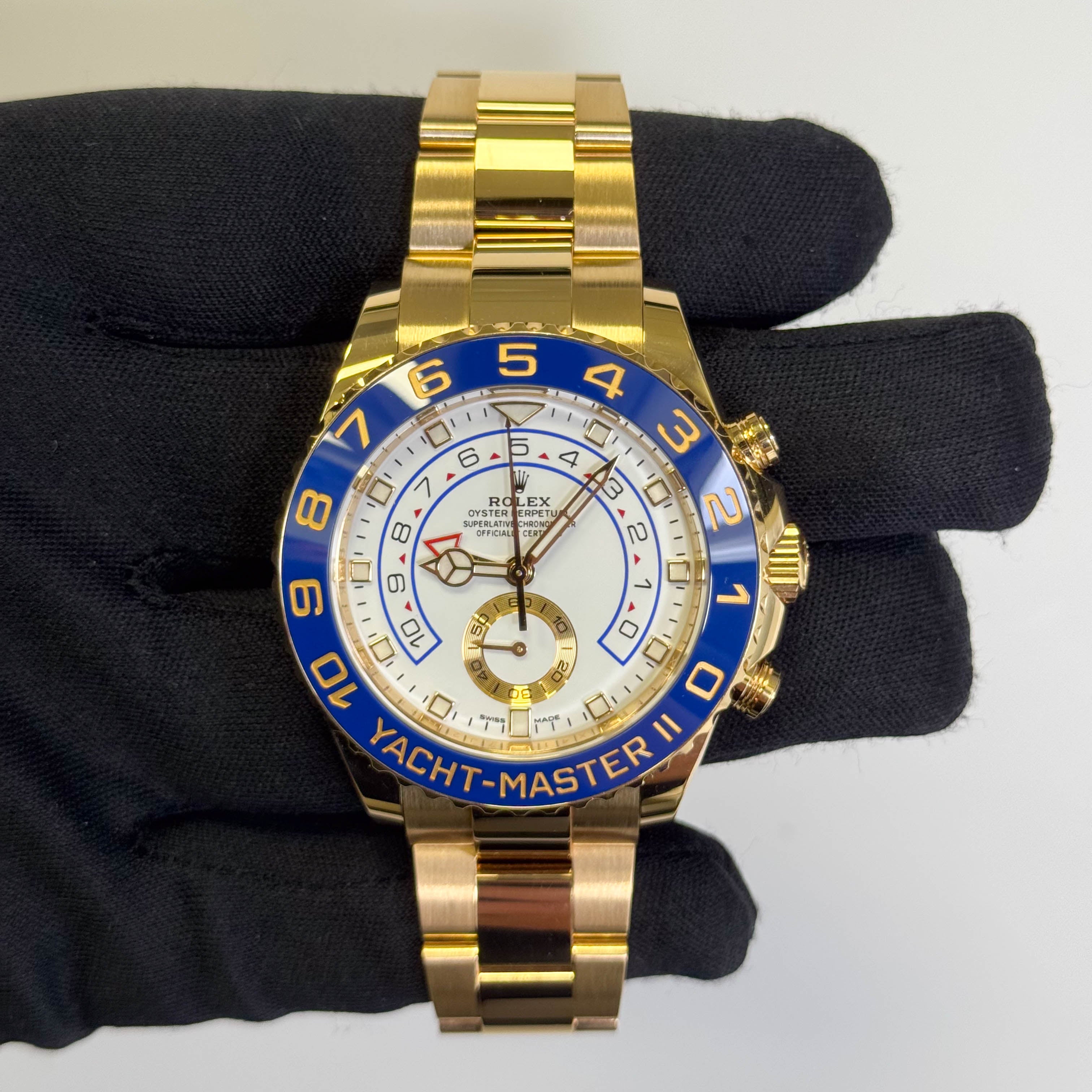 Rolex Yacht-Master II 44mm White Dial Watch Ref# 116688