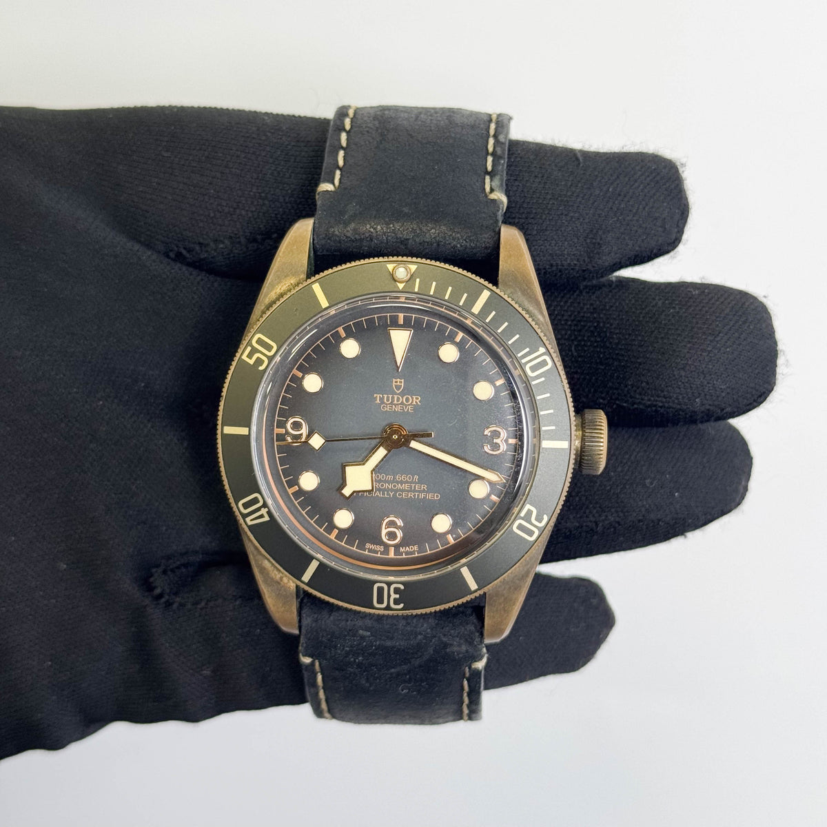 Tudor Black Bay Bronze 41mm Black Dial Watch Ref# 79250BA