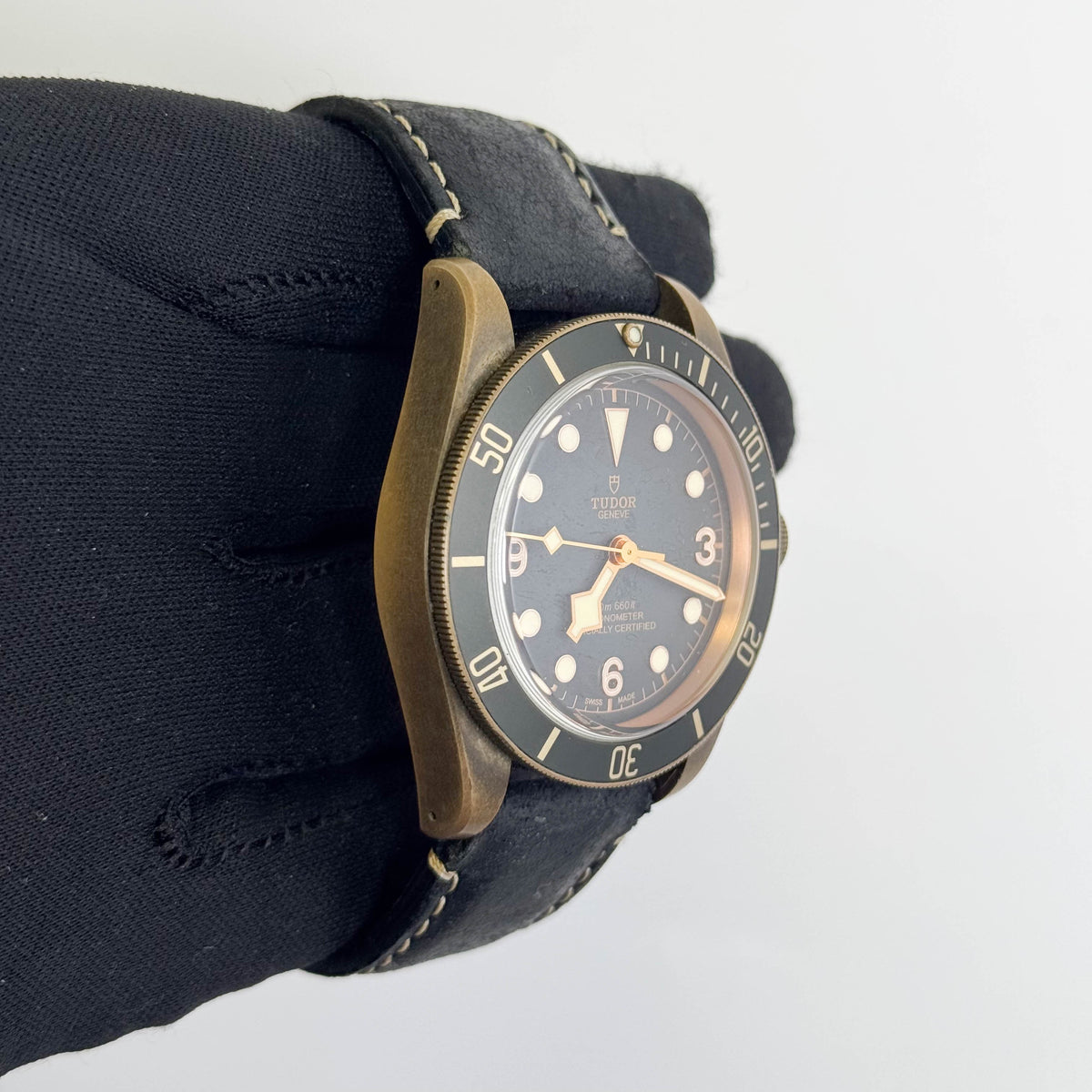 Tudor Black Bay Bronze 41mm Black Dial Watch Ref# 79250BA