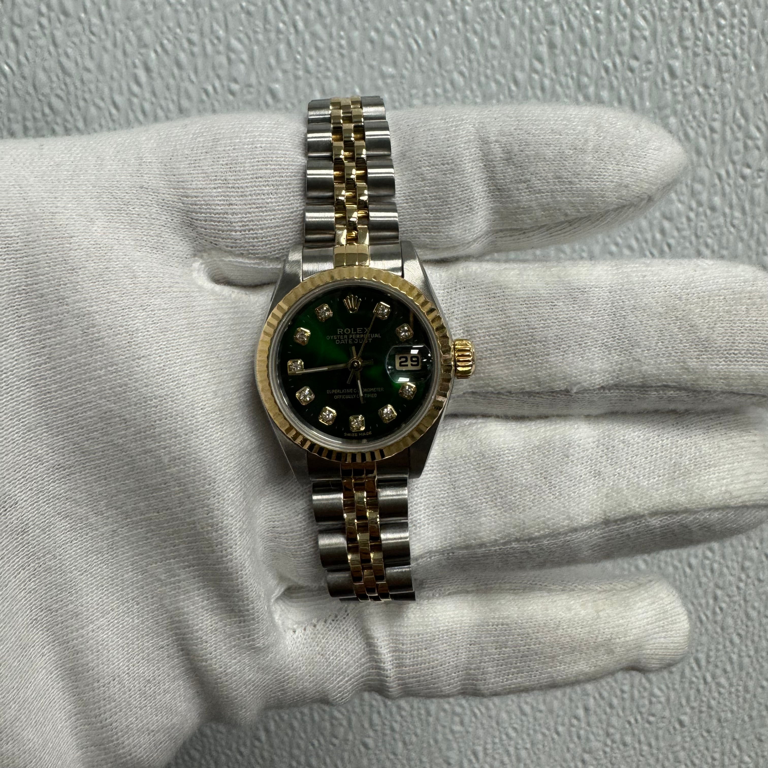 Rolex Datejust 26mm Green Dial Ref# 79173 - Happy Jewelers Fine Jewelry Lifetime Warranty