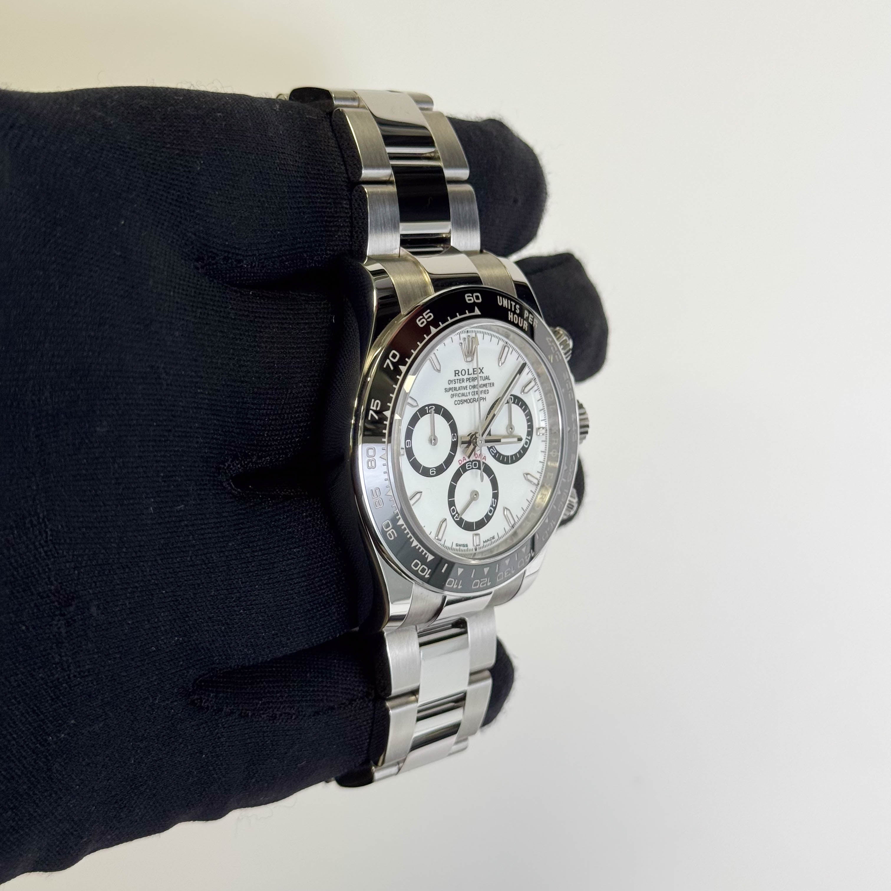 Rolex Daytona 40mm White Dial Watch Ref# 126500LN