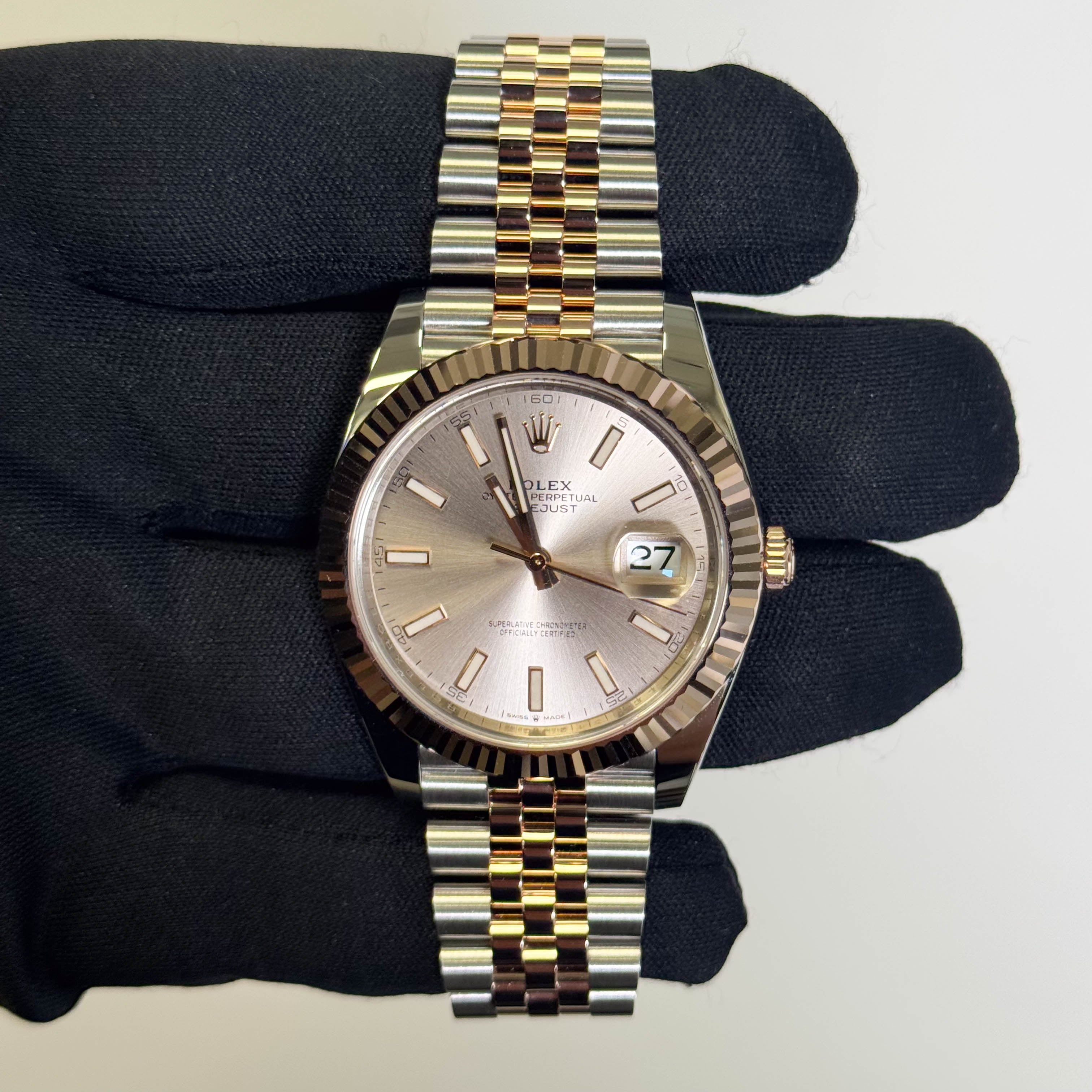 Rolex Datejust 41mm Sundust Dial Watch Ref# 126331 - Happy Jewelers Fine Jewelry Lifetime Warranty
