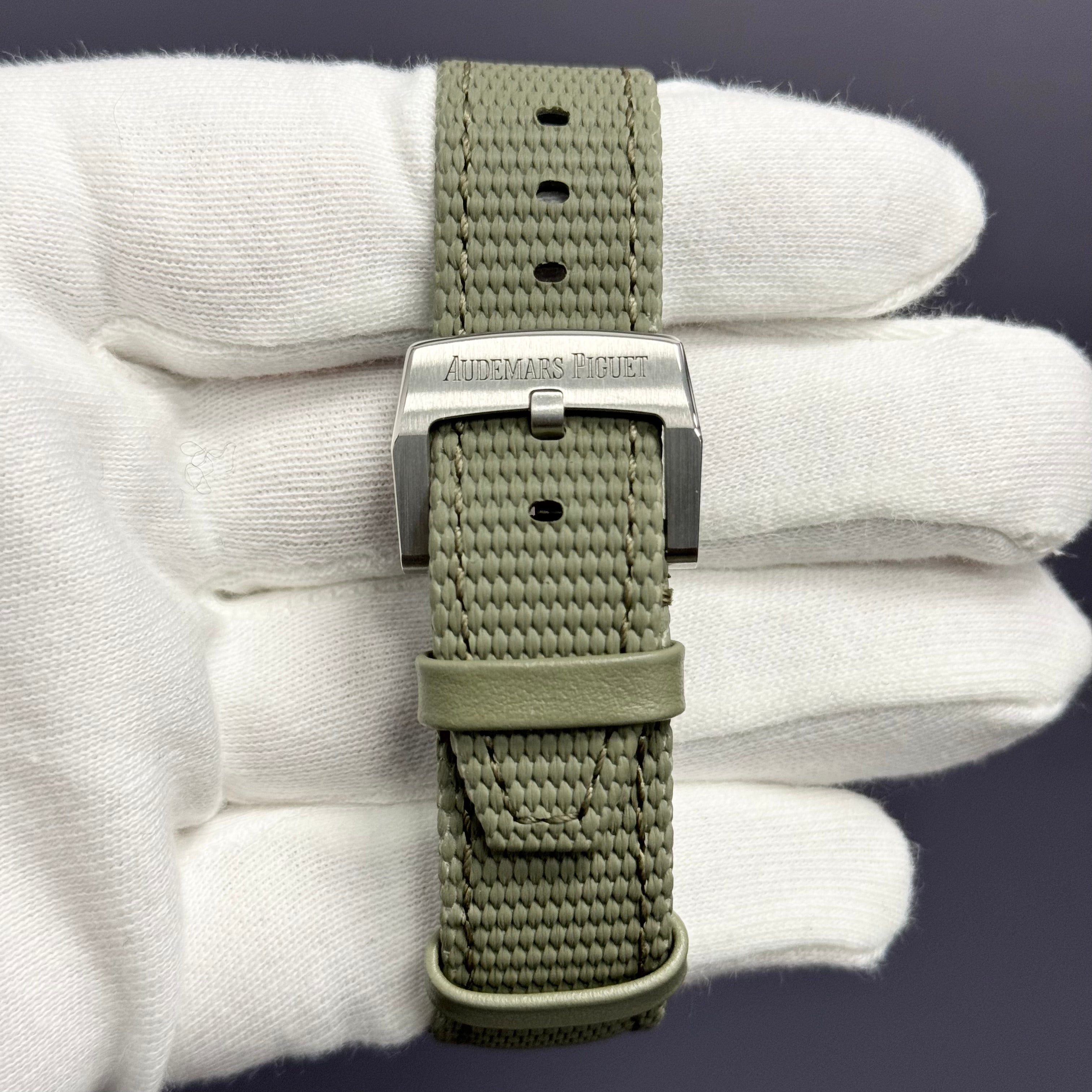 Audemars Piguet Code 11.59 41mm Smoke Beige Dial Watch Ref# 15210QT.OO.A064KB.01 - Happy Jewelers Fine Jewelry Lifetime Warranty