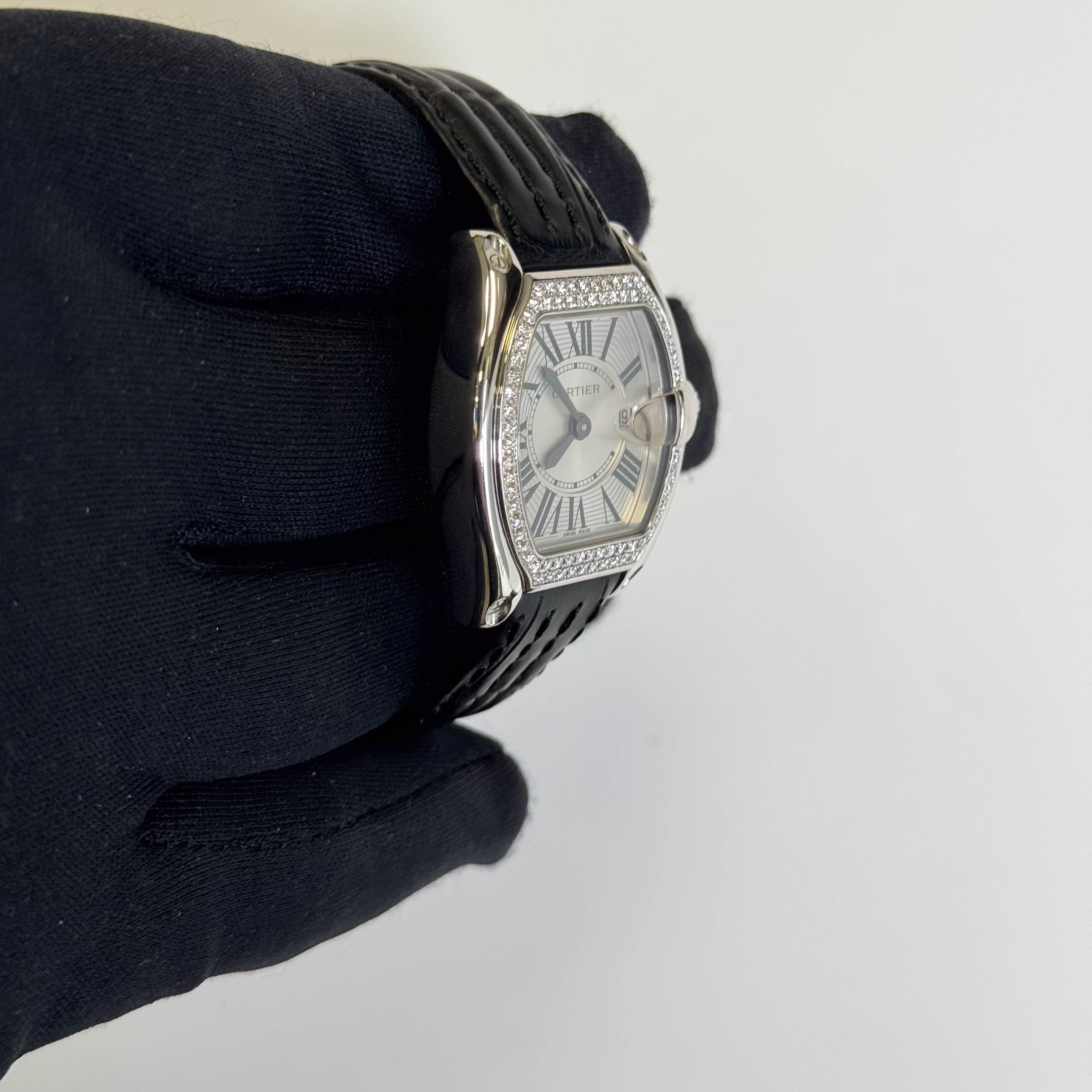 Cartier Roadster 31mm Silver Dial Watch Ref# WE500260 - Happy Jewelers Fine Jewelry Lifetime Warranty