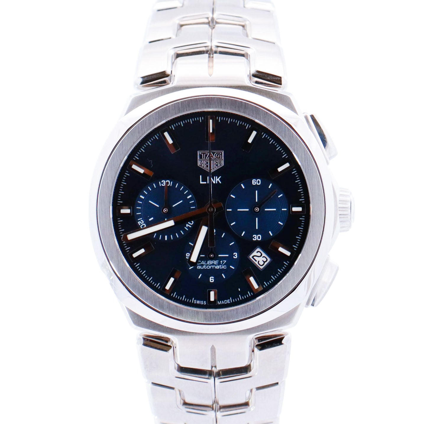 Tag Heuer Link 41mm Blue Dial Watch Ref# CBC2112 - Happy Jewelers Fine Jewelry Lifetime Warranty