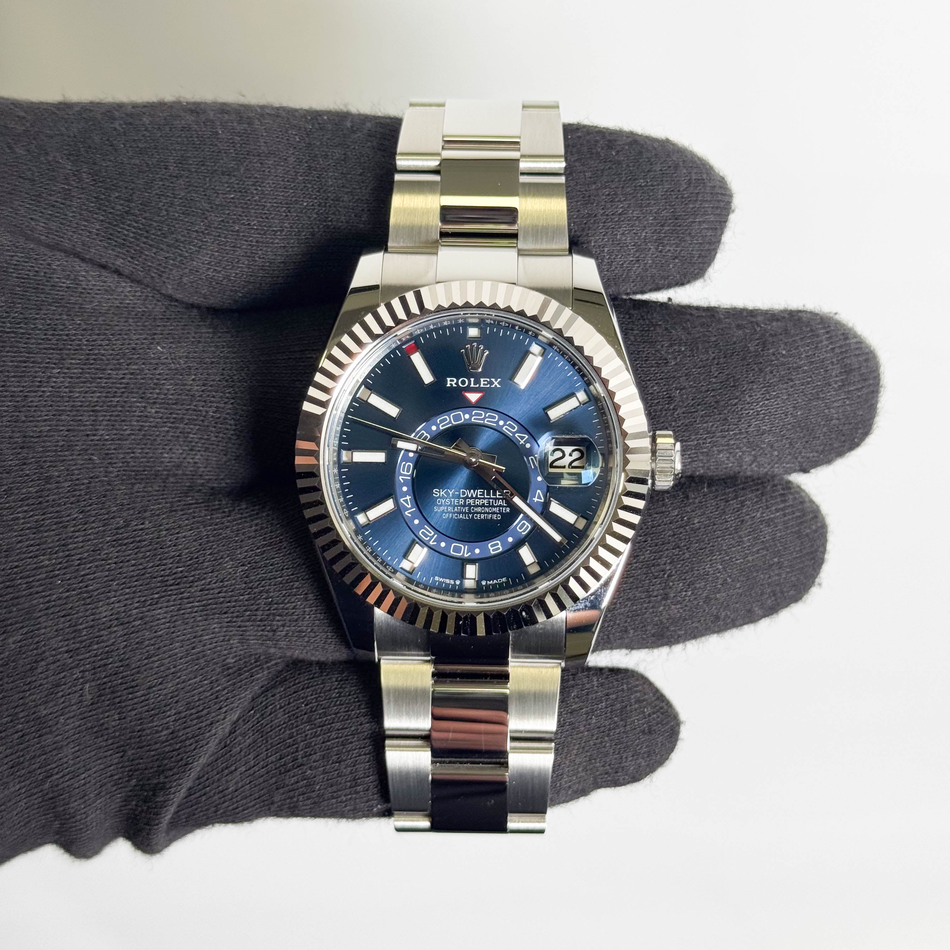 Rolex Sky-Dweller 42mm Blue Dial Watch Ref# 336934